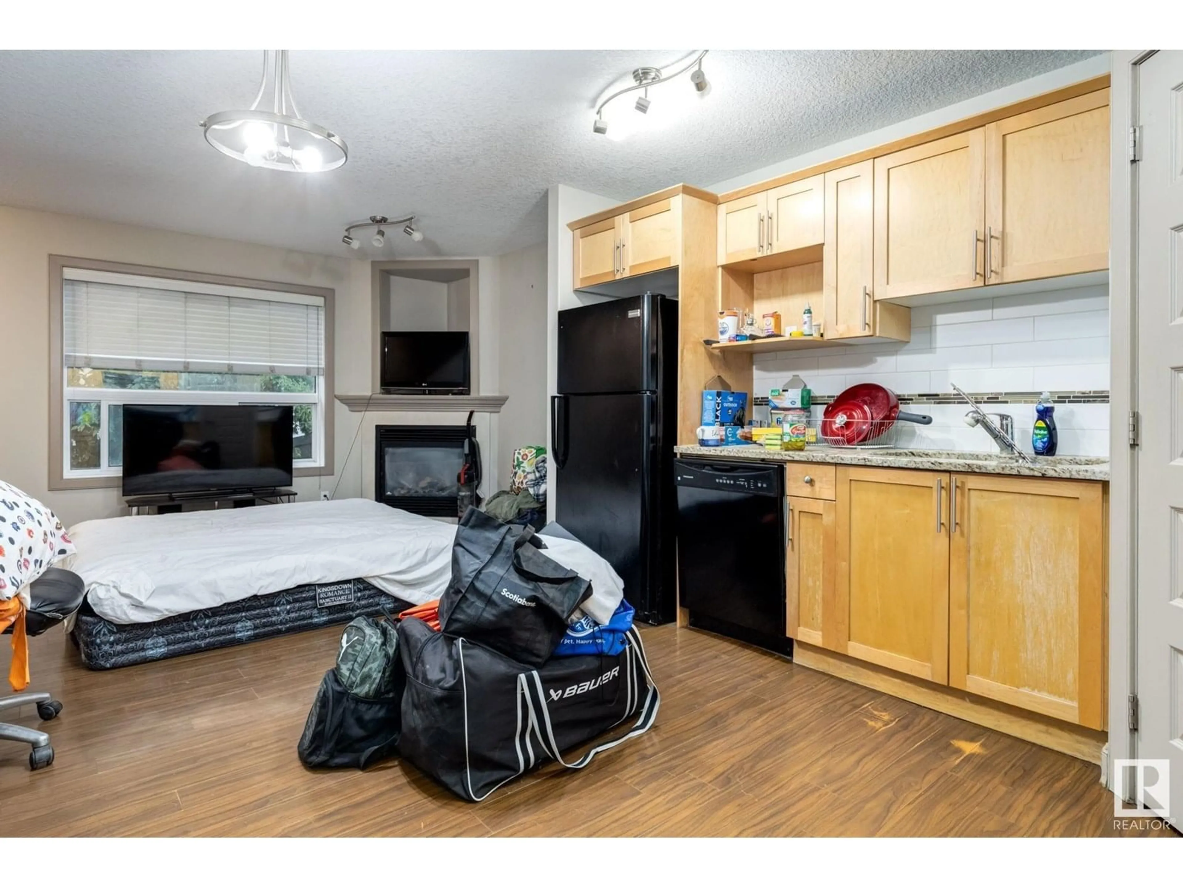 Standard kitchen, wood/laminate floor for #3 - 1820 34 AV, Edmonton Alberta T6T0N9