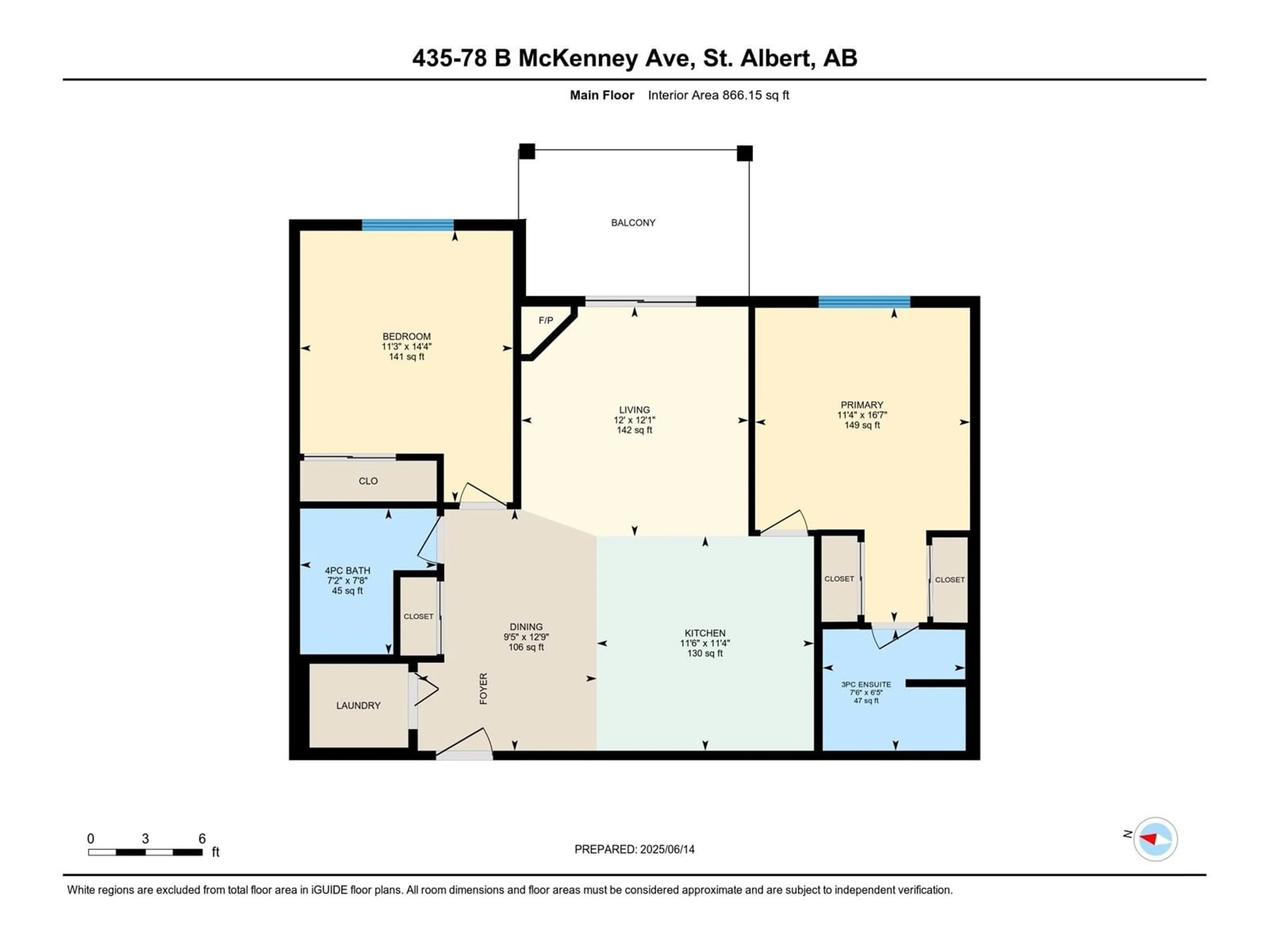 Floor plan for 435 78B MCKENNEY AV, St. Albert Alberta T8N1L9