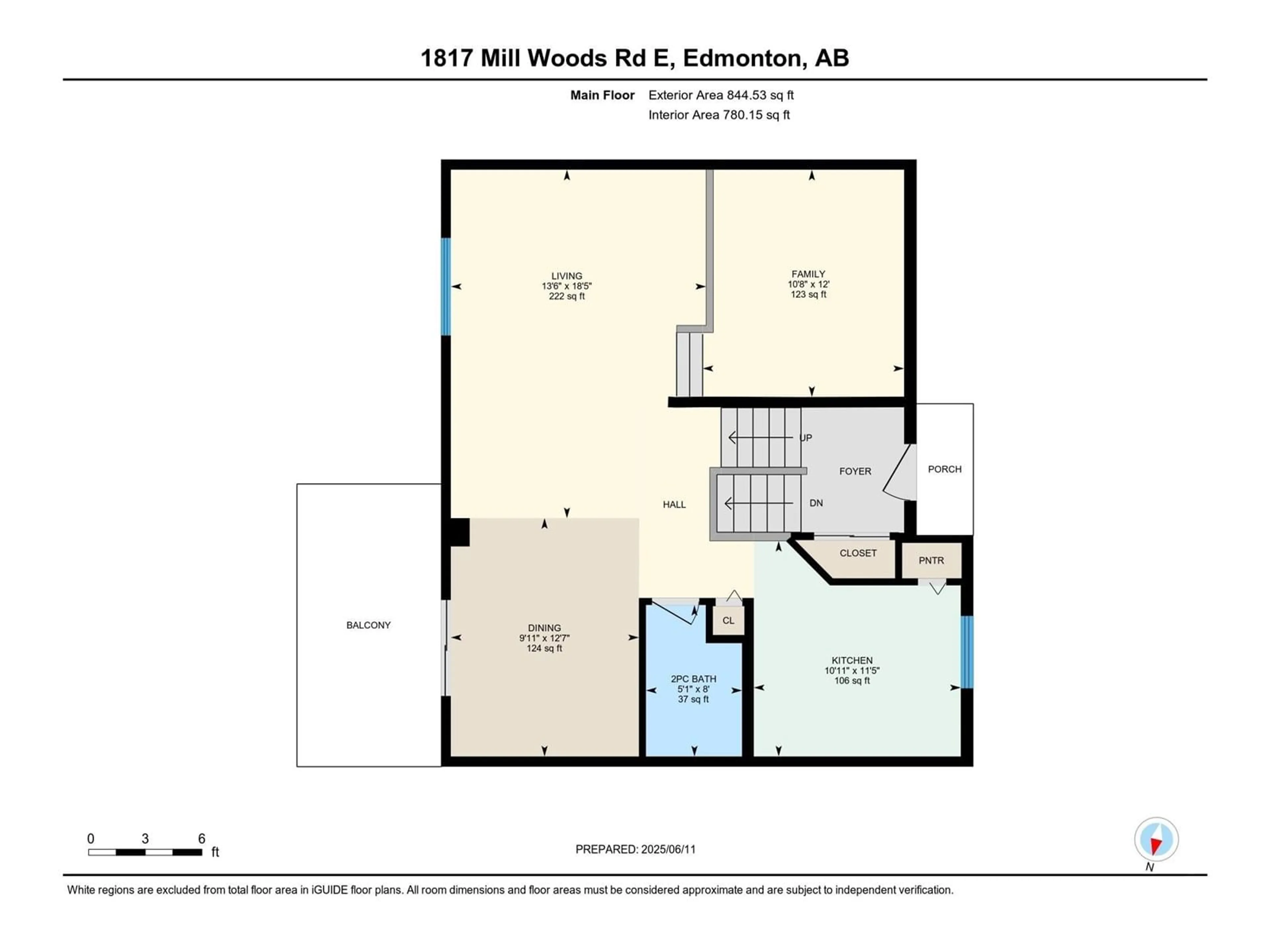 Floor plan for NW - 1817 MILL WOODS RD, Edmonton Alberta T6L6K2