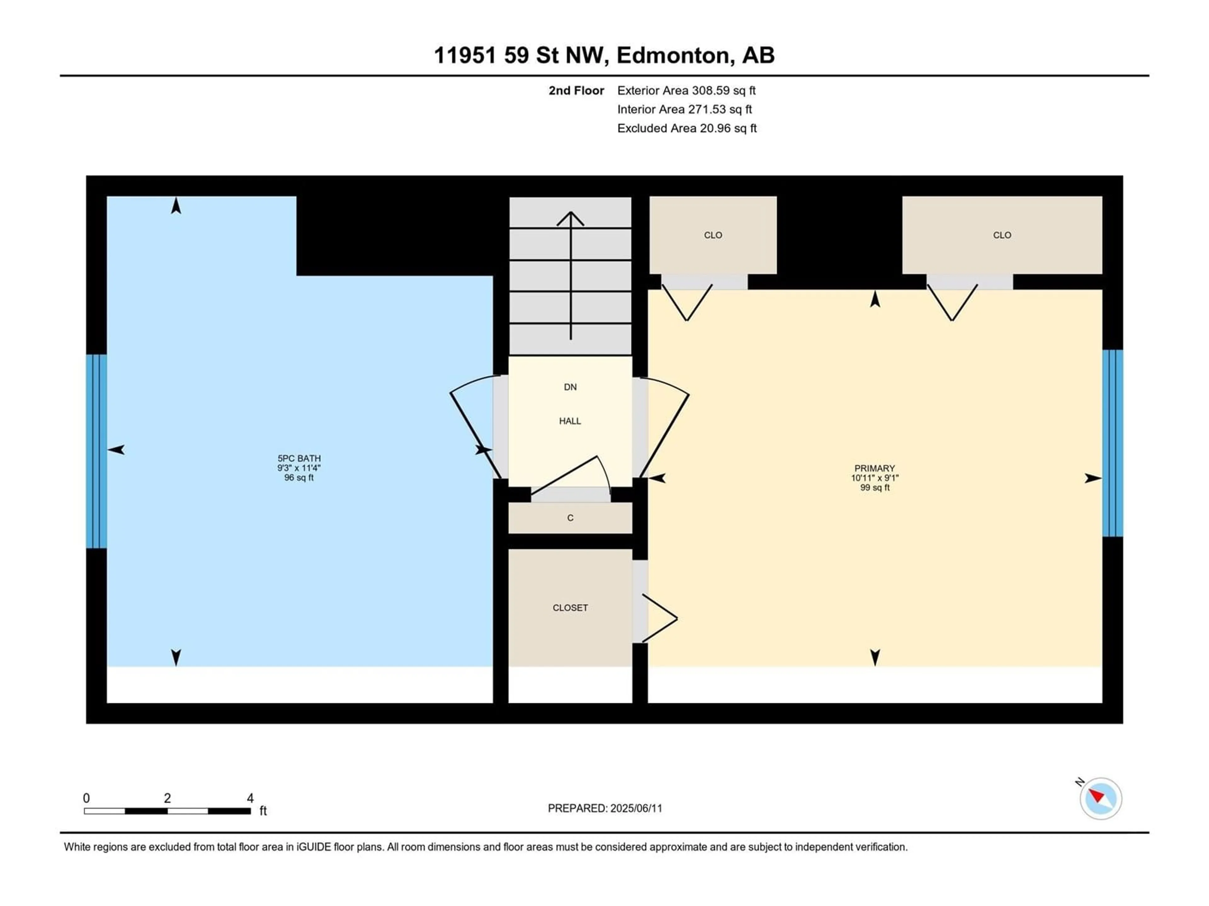 Floor plan for NW - 11951 59 ST, Edmonton Alberta T5W3X9