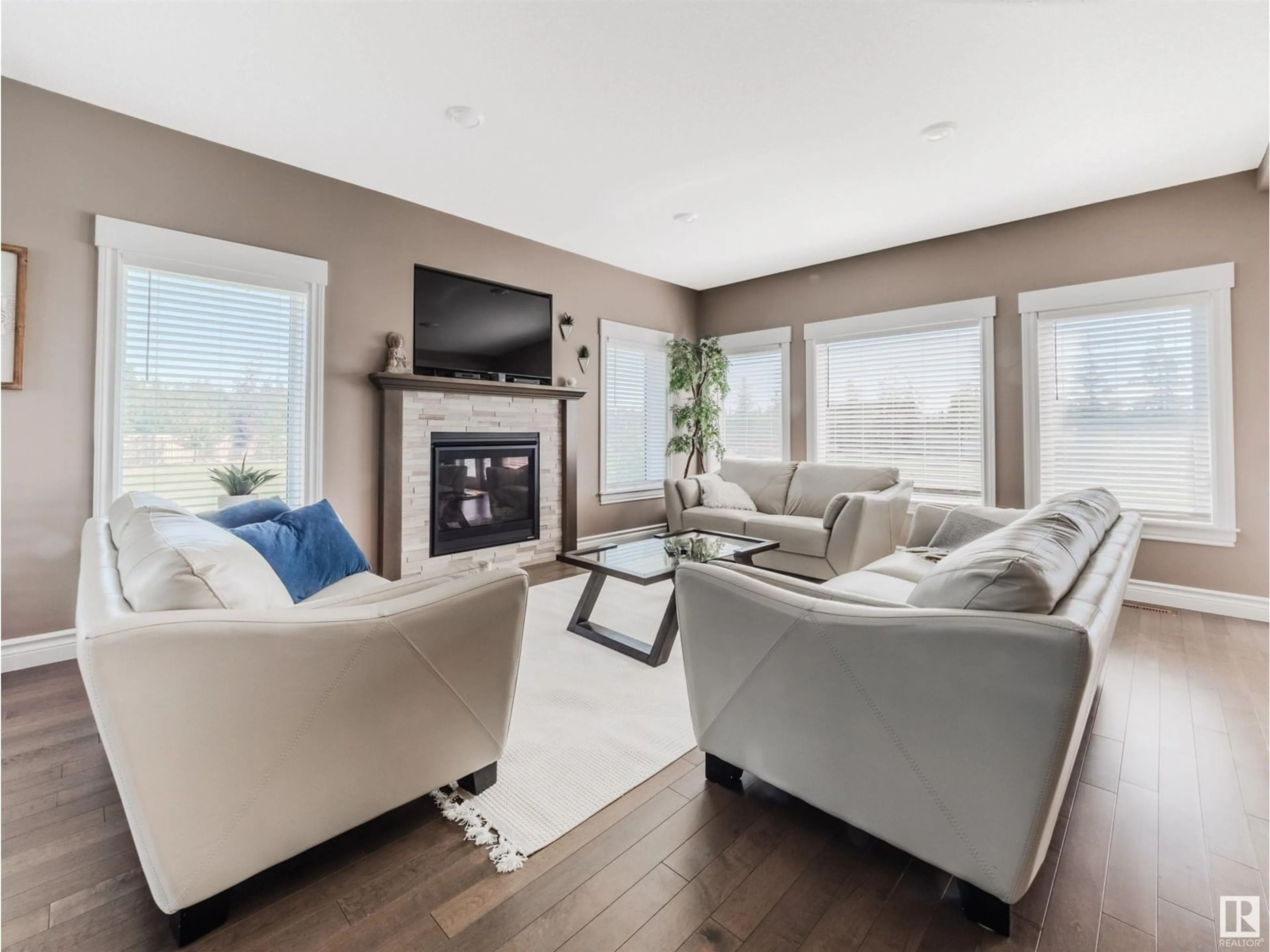 Living room with furniture, unknown for 69 26409 TWP ROAD 532 A, Rural Parkland County Alberta T7X0W7