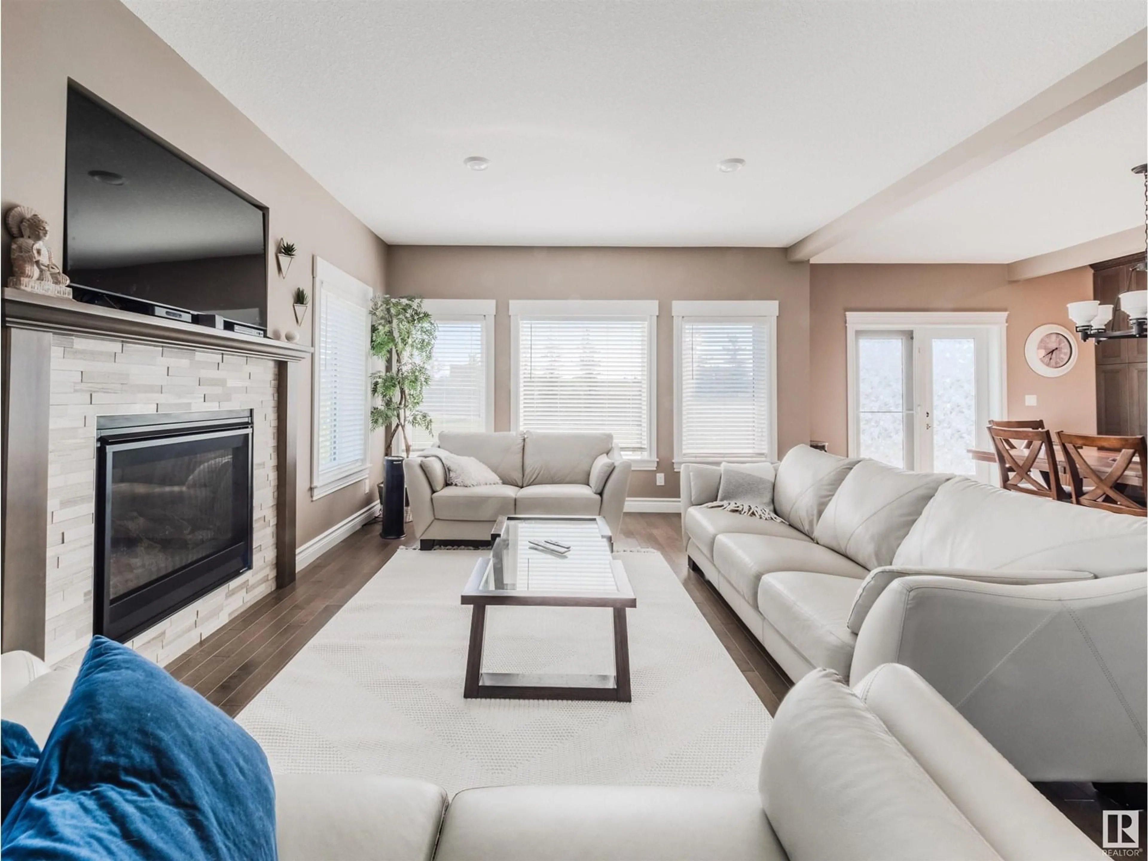 Living room with furniture, unknown for 69 26409 TWP ROAD 532 A, Rural Parkland County Alberta T7X0W7
