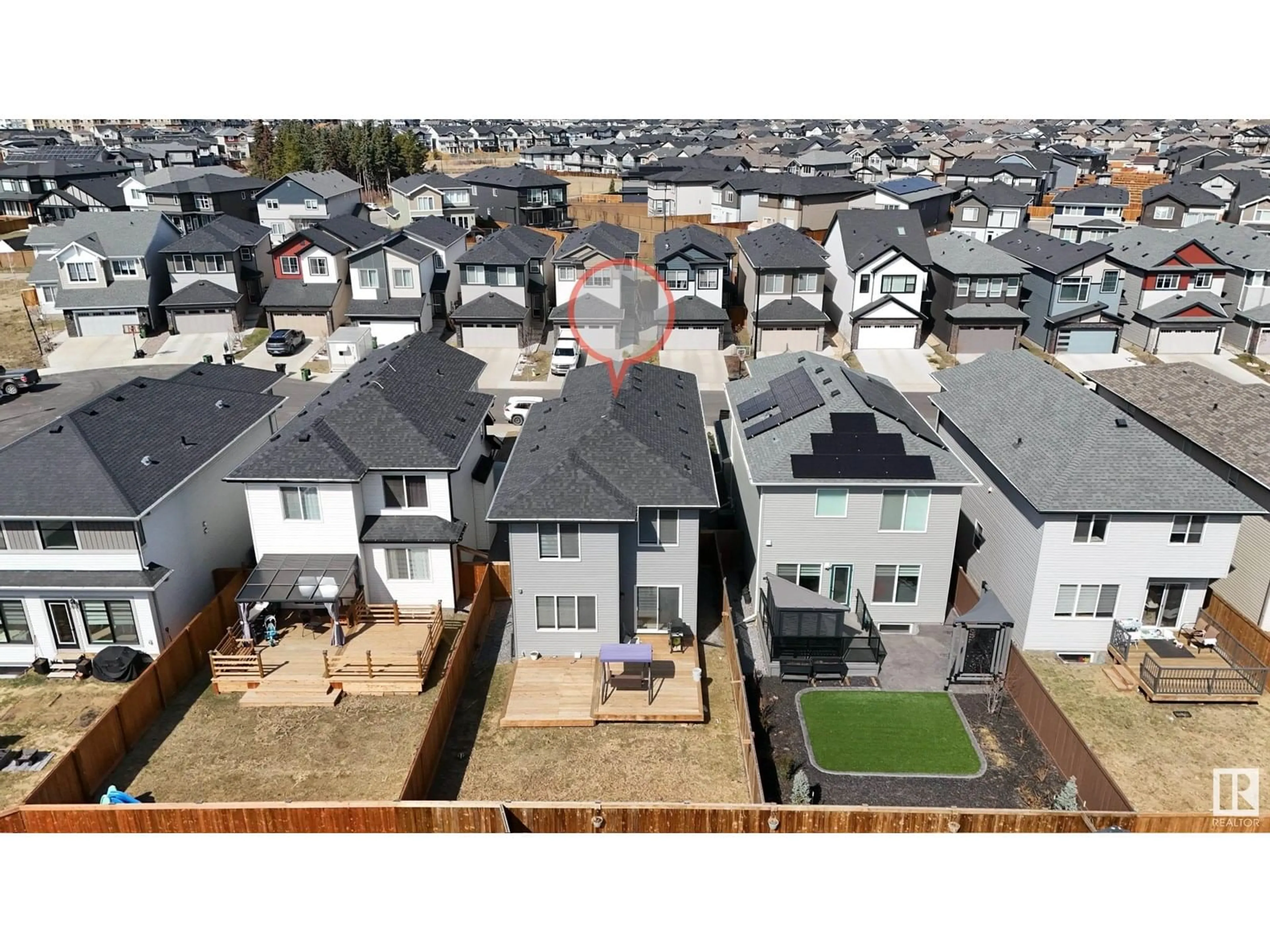 A pic from outside/outdoor area/front of a property/back of a property/a pic from drone, unknown for 3517 CHECKNITA POINT, Edmonton Alberta T6W4W6
