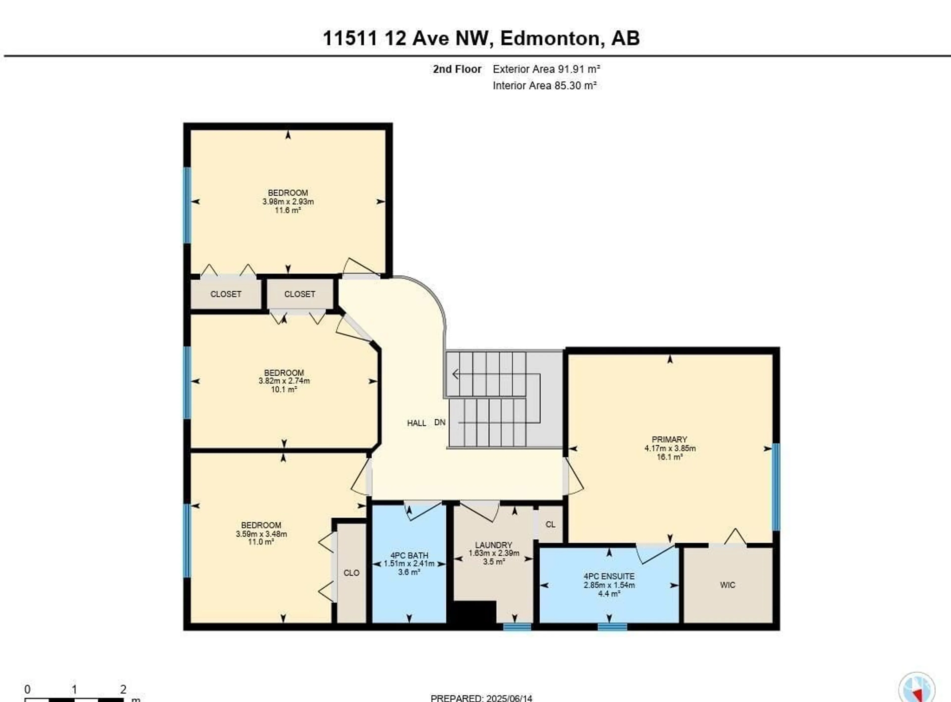 Floor plan for NW - 11511 12 AV, Edmonton Alberta T6J6X6