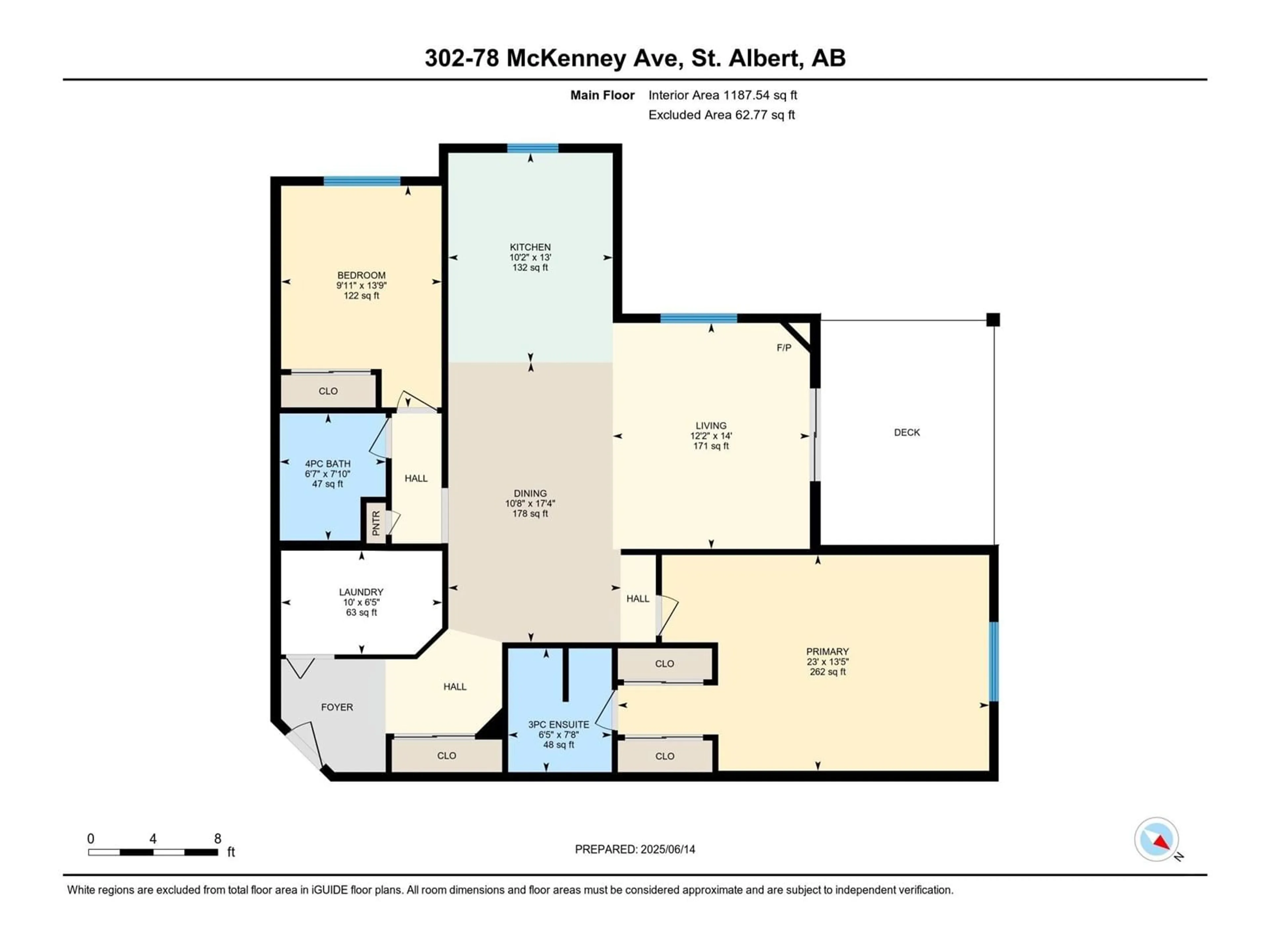 Floor plan for 78A - 302 MCKENNEY AV, St. Albert Alberta T8N7E6