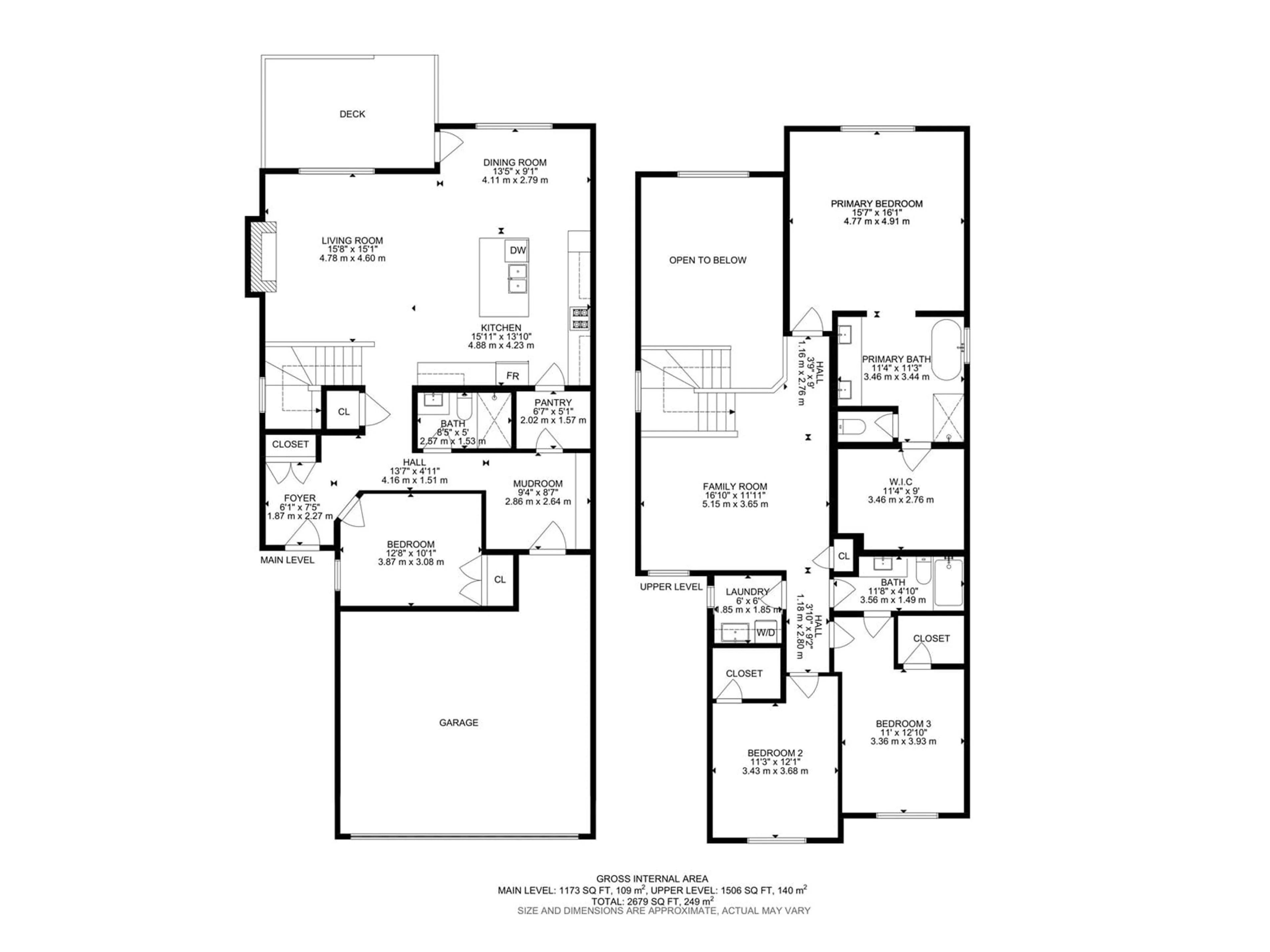 Floor plan for 57 LILAC BA, Spruce Grove Alberta T7X2H5