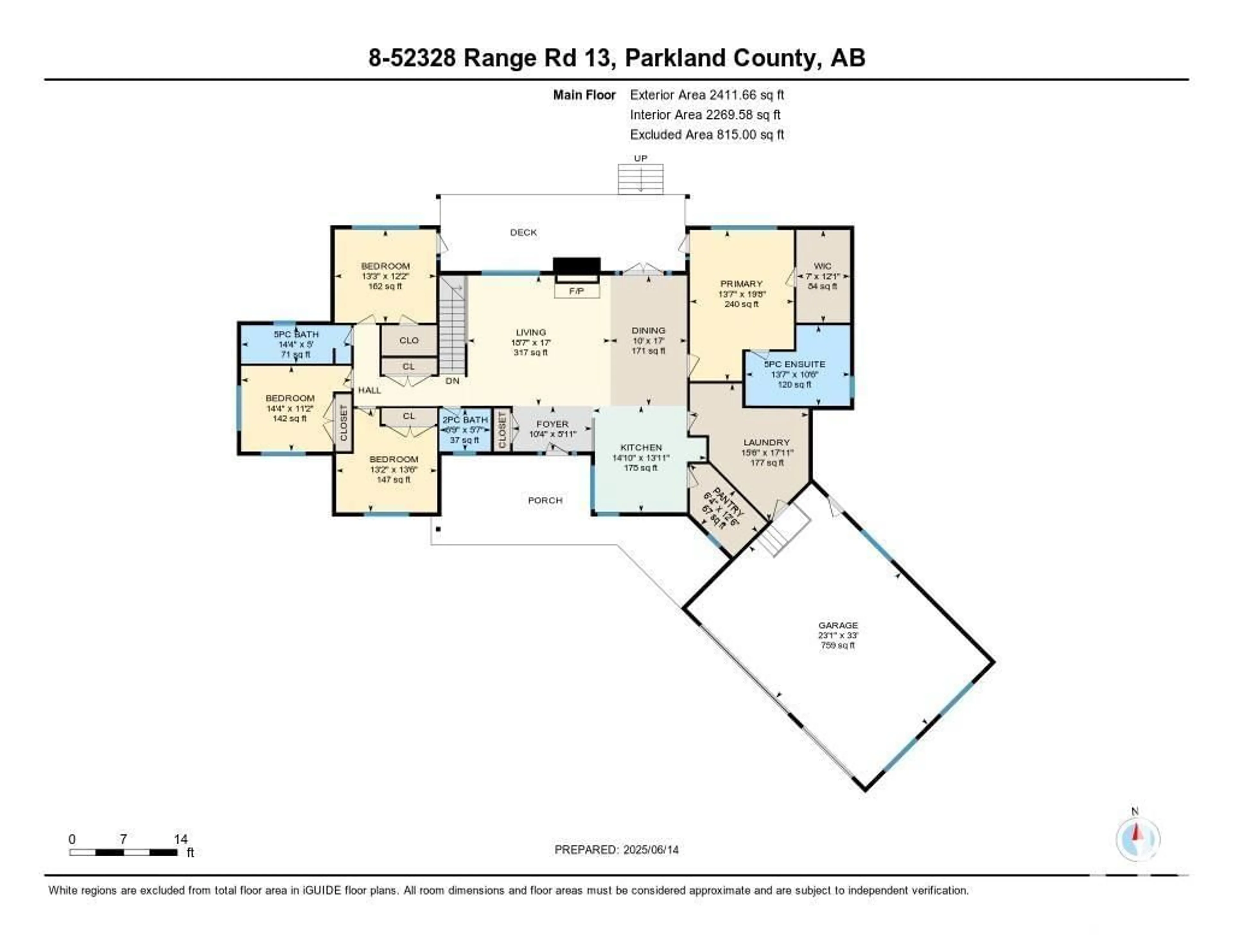 Floor plan for 8 - 52329 RGE RD 13, Rural Parkland County Alberta T7Y2C2