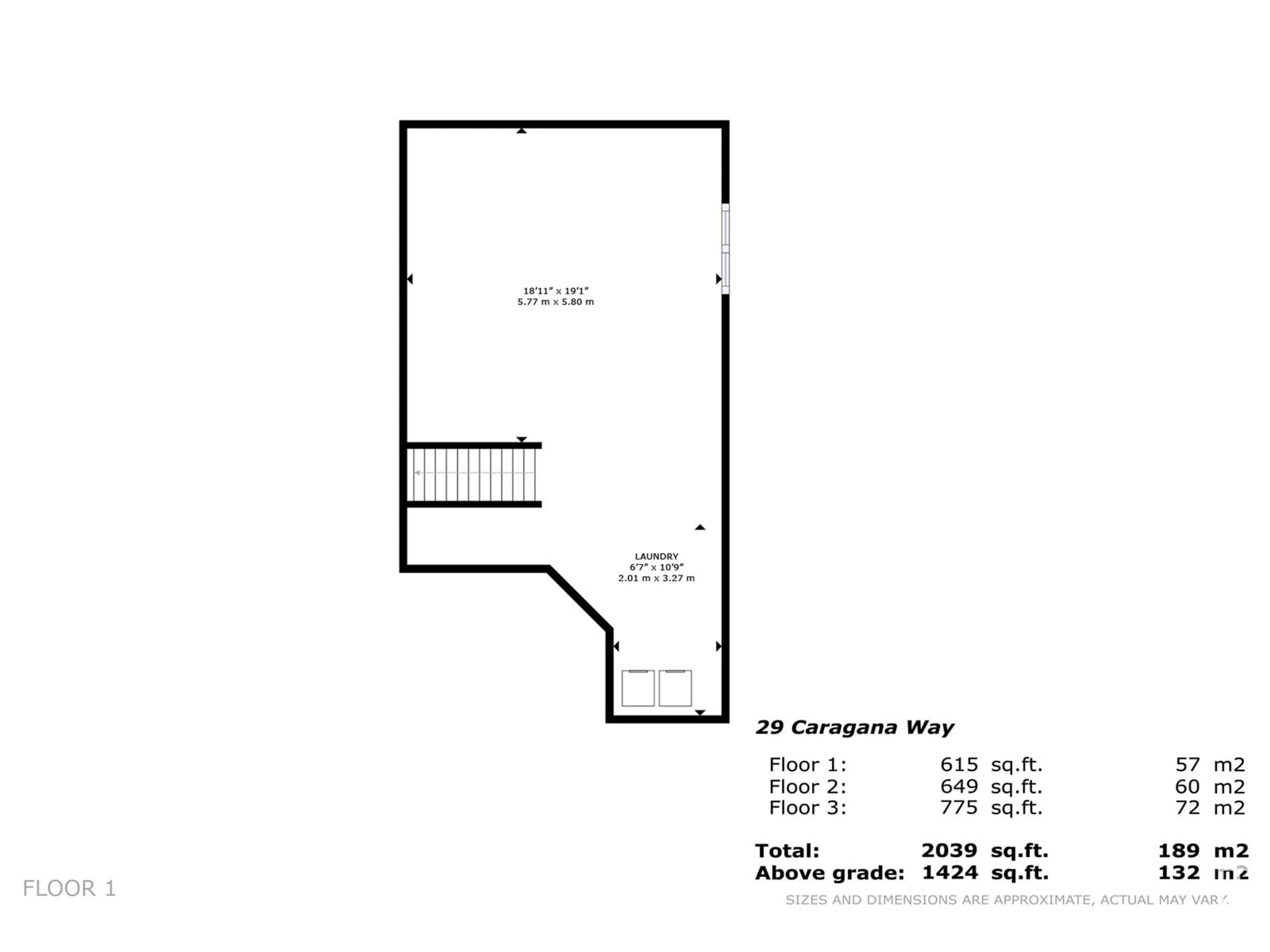 Floor plan for 29 CARAGANA WY, Fort Saskatchewan Alberta T6L0H8