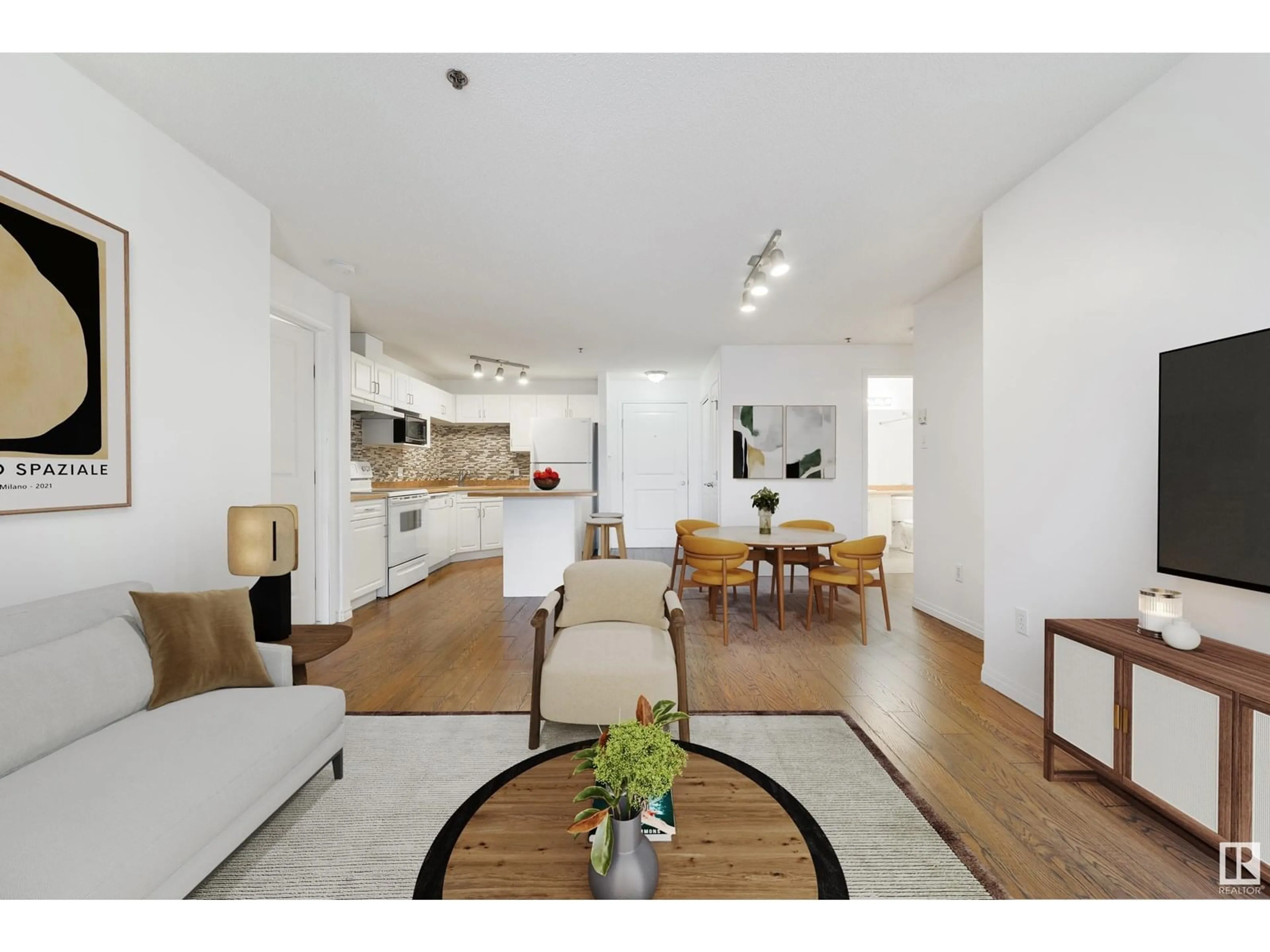 Living room with furniture, unknown for 226 - 2305 35A AV, Edmonton Alberta T6T1Z2