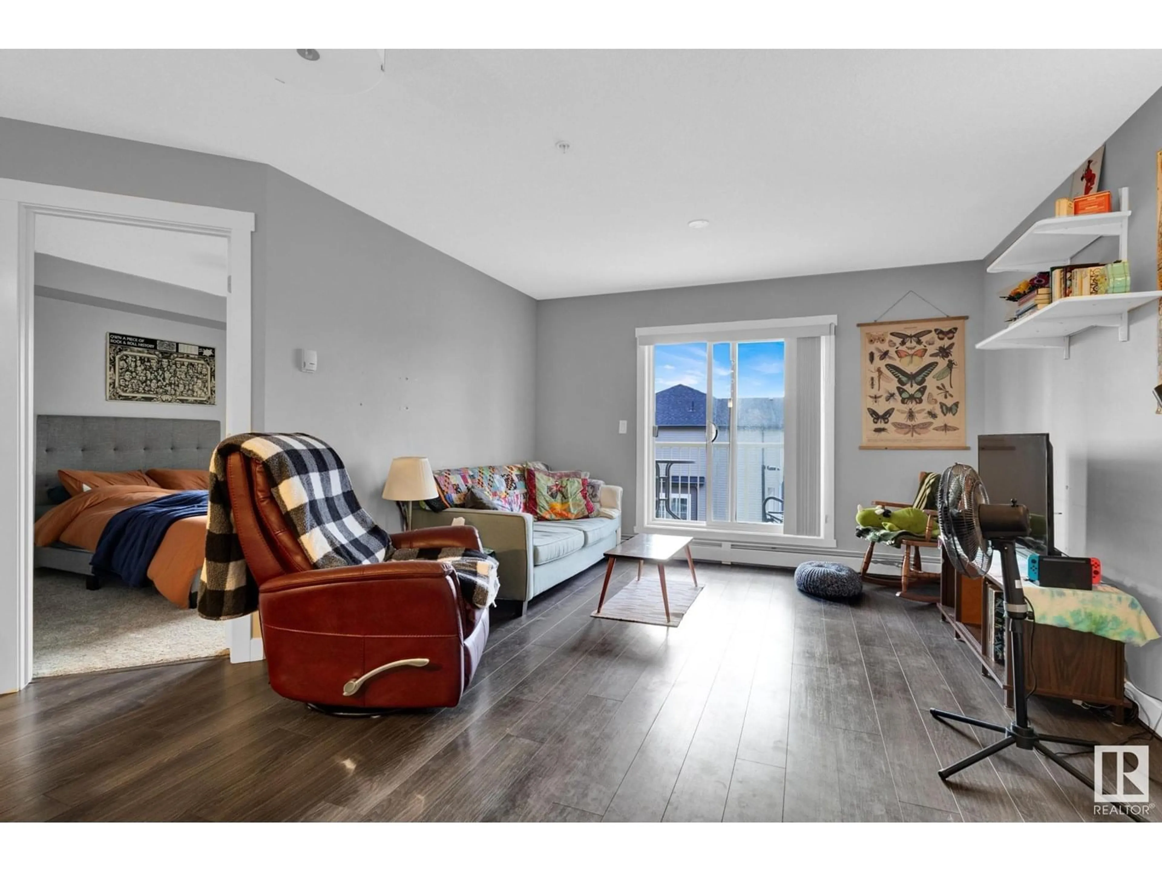 Living room with furniture, unknown for #305 - 3670 139 AV NW, Edmonton Alberta T5Y3N5