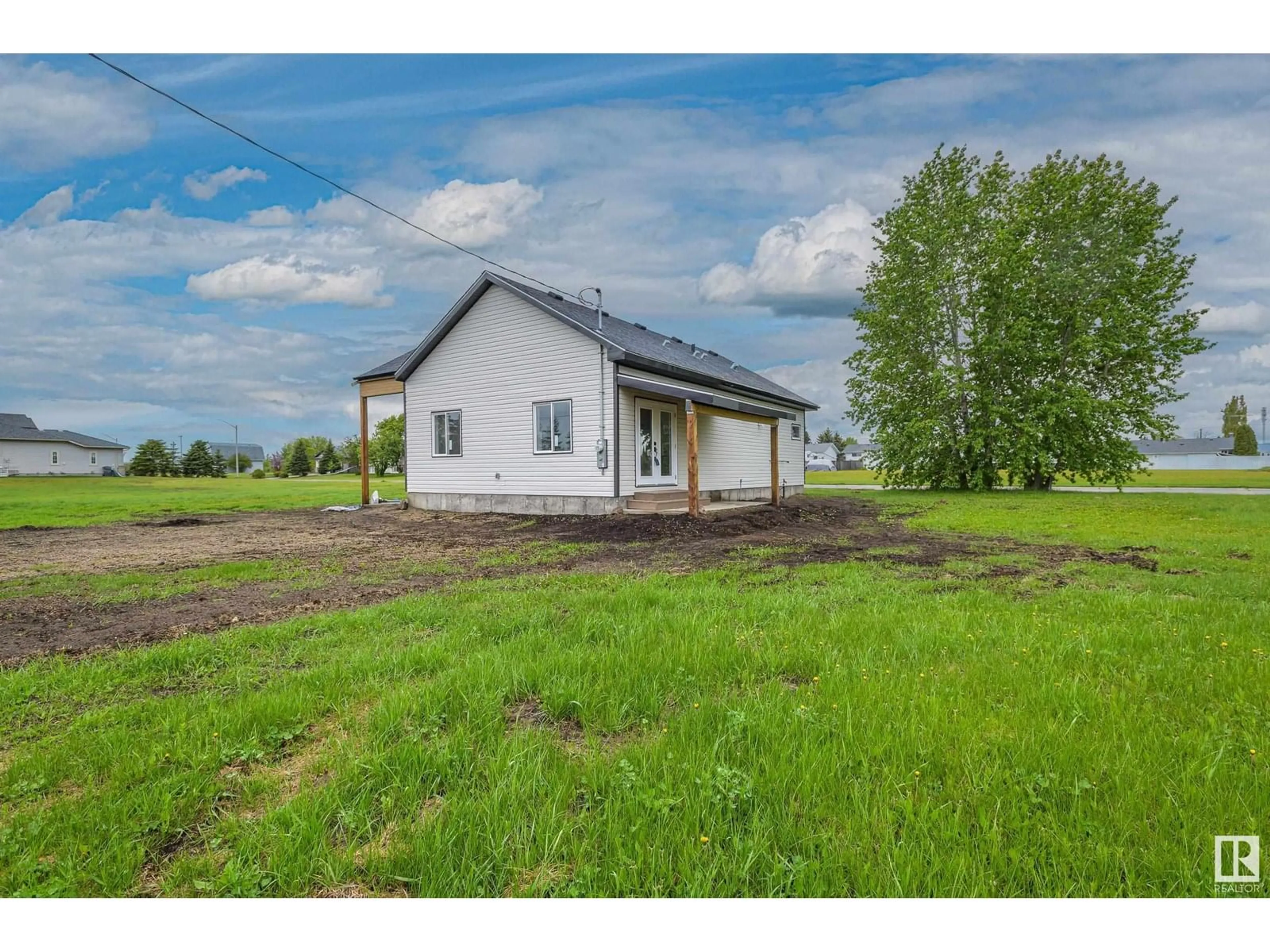 A pic from outside/outdoor area/front of a property/back of a property/a pic from drone, building for 4743 47 ST, Clyde Alberta T0G0P0