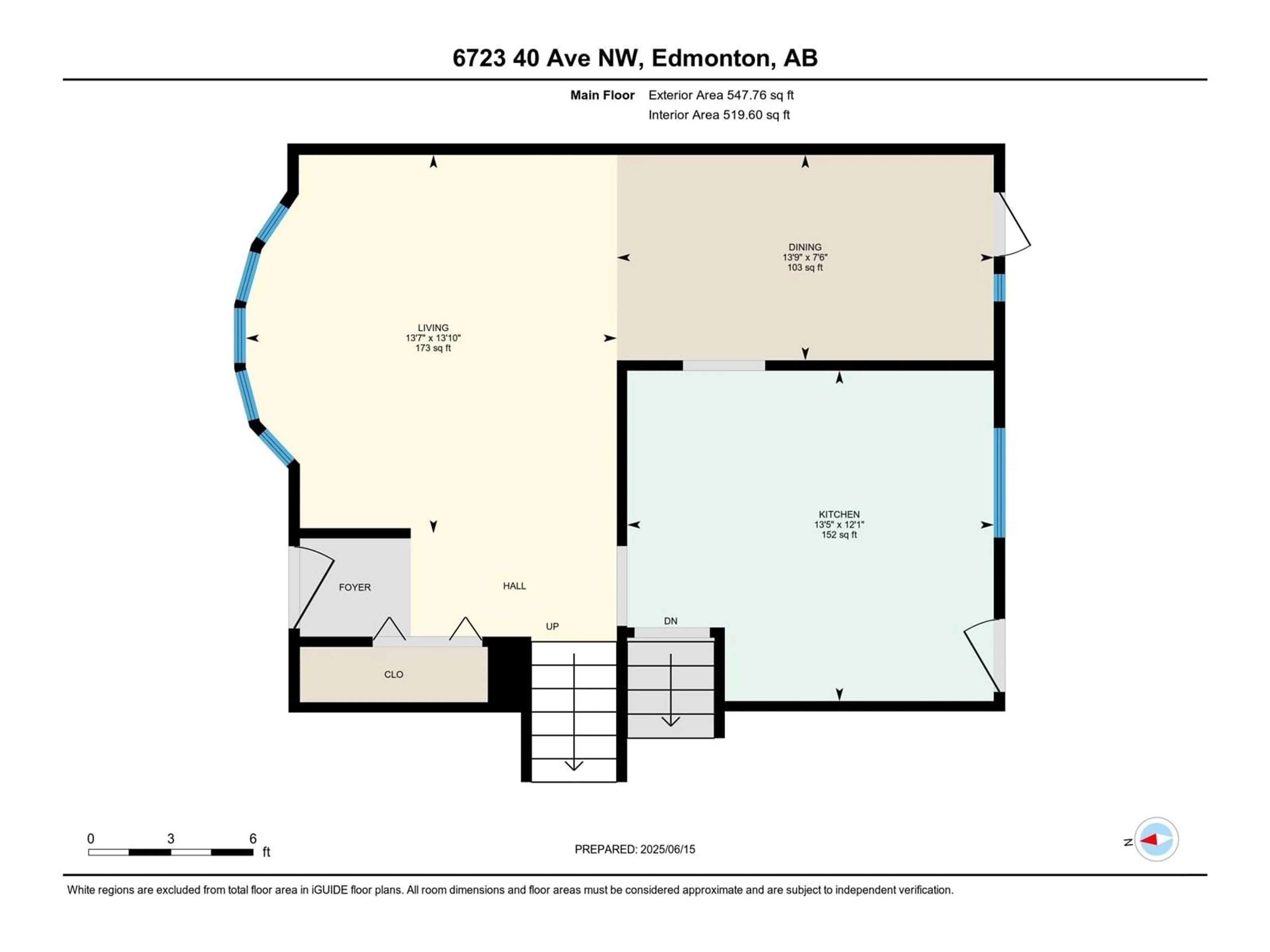 Floor plan for NW - 6723 40 AV, Edmonton Alberta T6K1R9