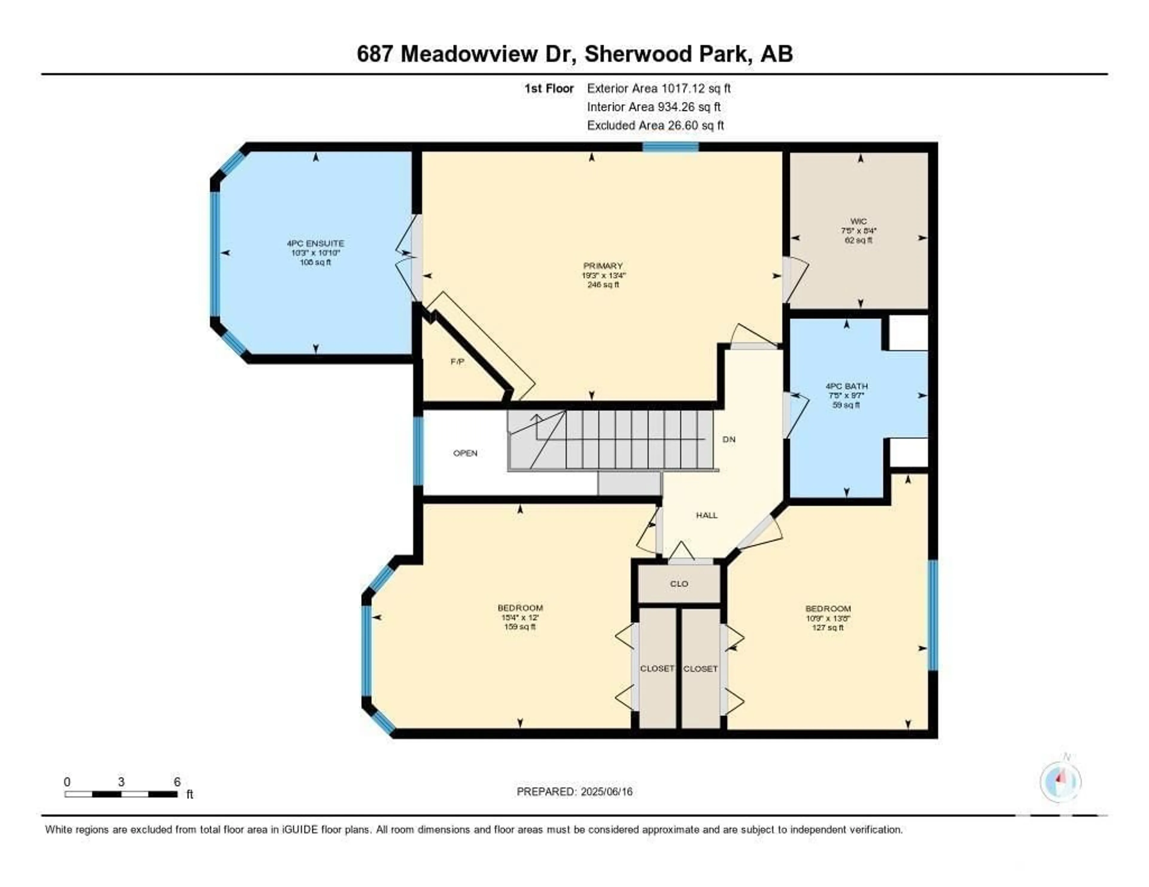 Floor plan for 687 MEADOWVIEW DR, Sherwood Park Alberta T8H1X9