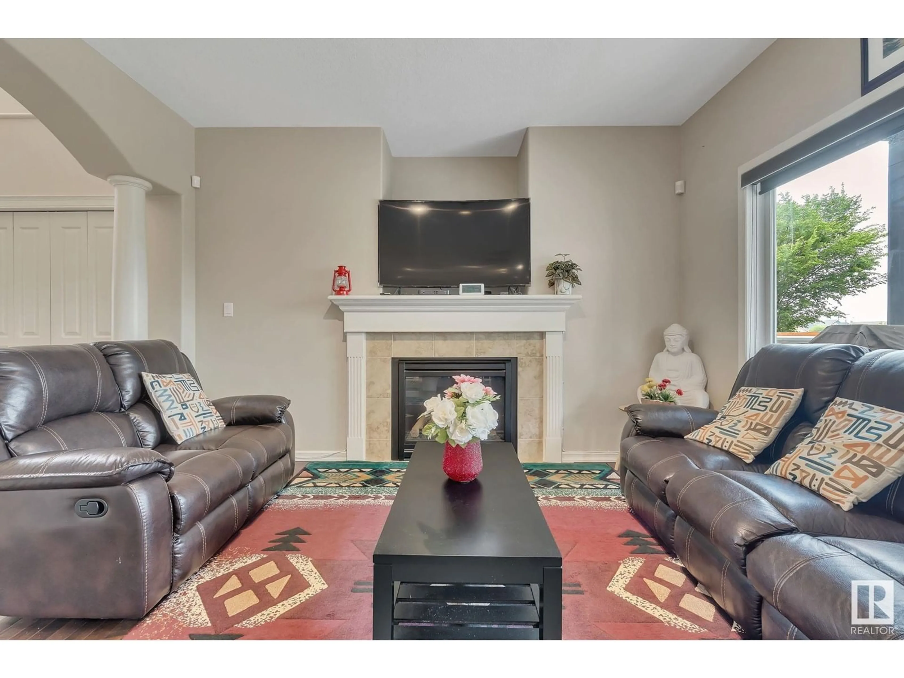 Living room with furniture, unknown for 6948 19A AV, Edmonton Alberta T6X0L7