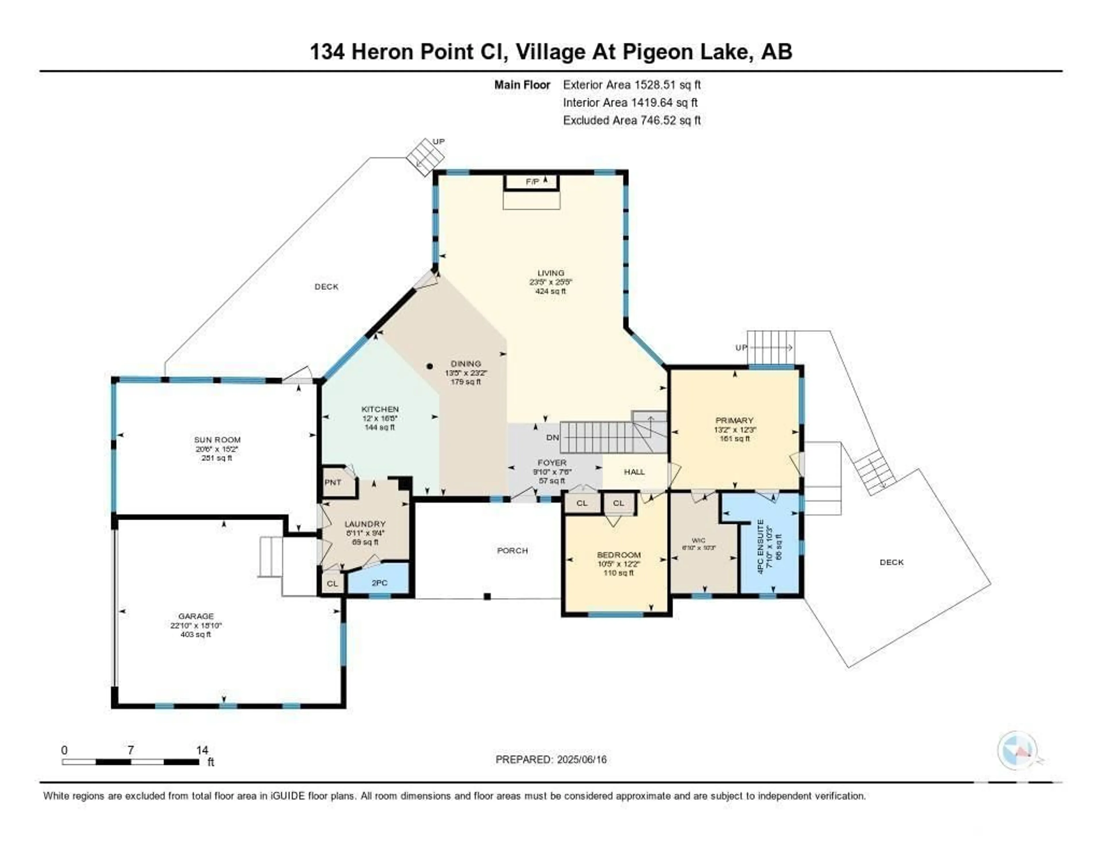 Floor plan for 134 HERON POINT CLOSE, Rural Wetaskiwin County Alberta T0C2V0