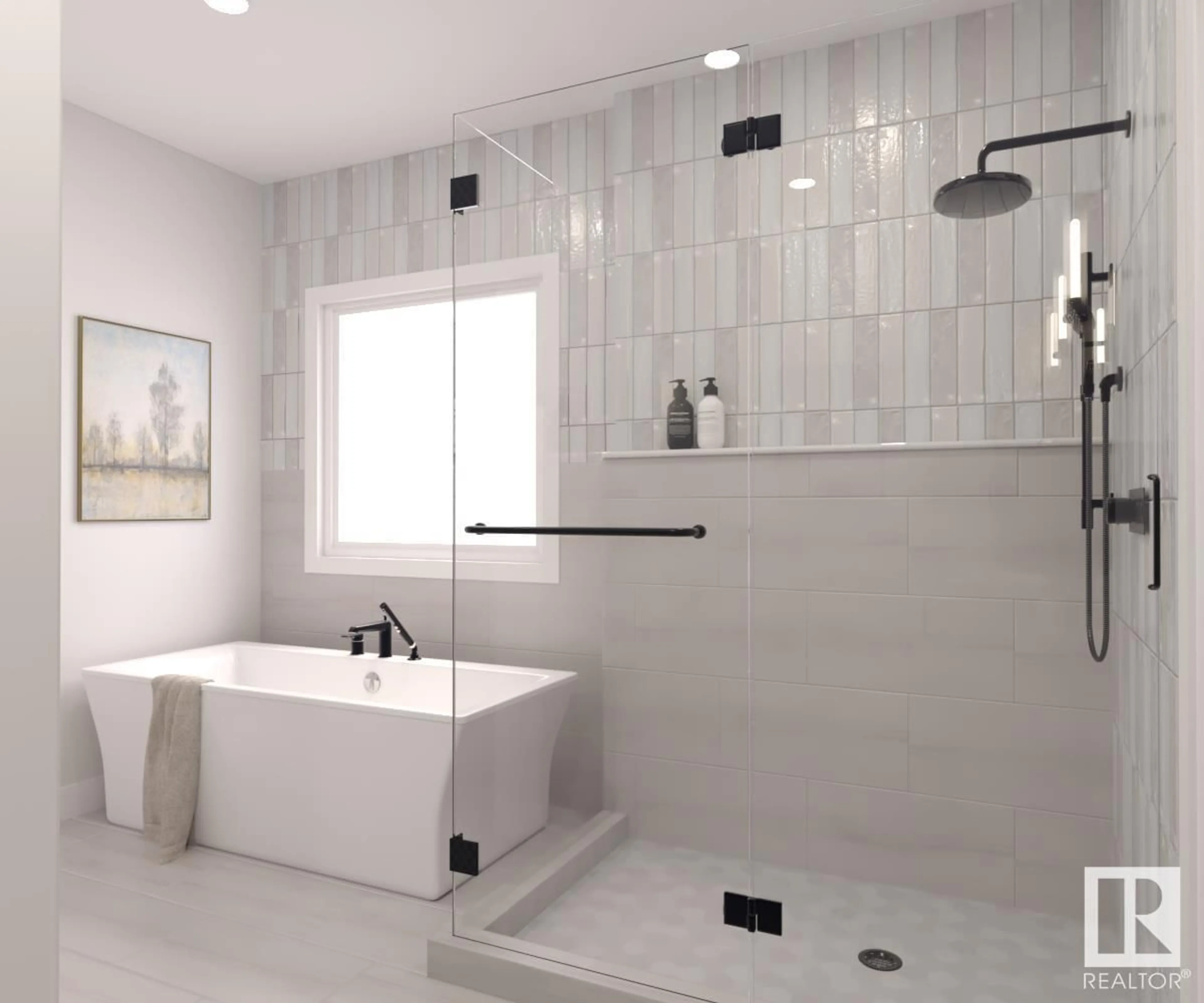Contemporary bathroom, ceramic/tile floor for 6884 KNOX LOOP SW, Edmonton Alberta T6W4R3