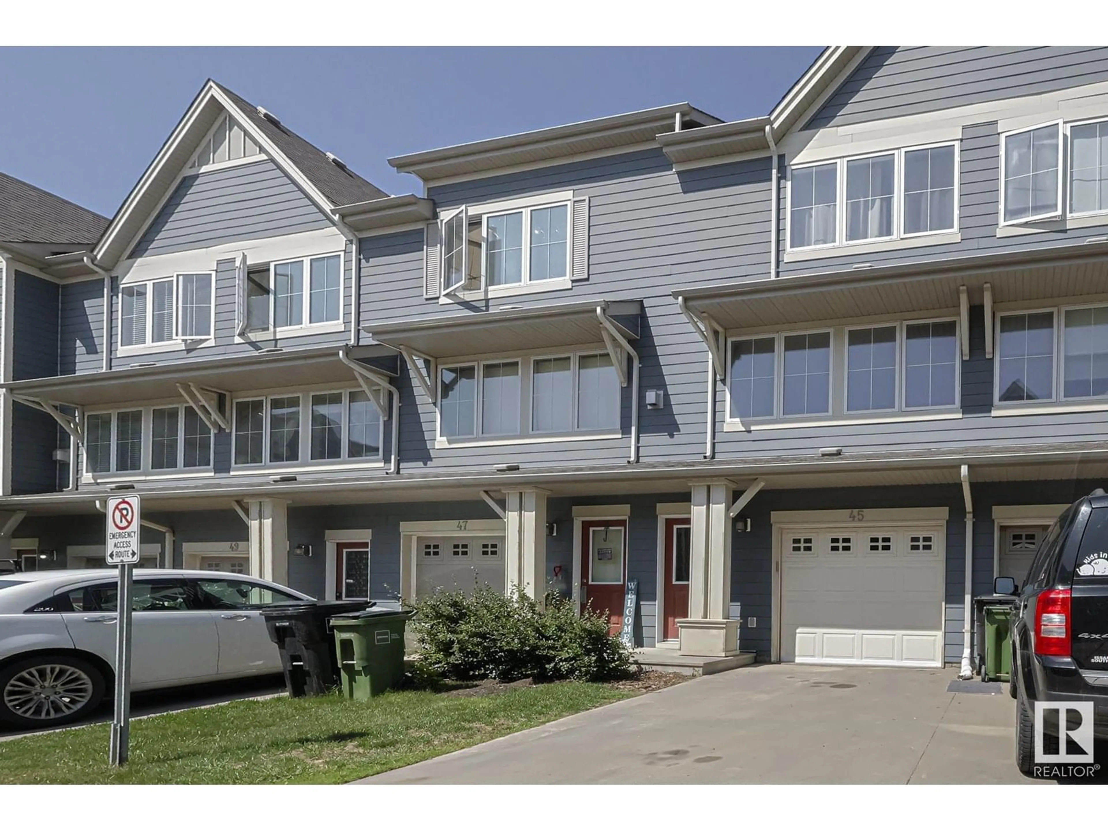 Home with vinyl exterior material, street for 45 - 603 WATT BV, Edmonton Alberta T6X0P3