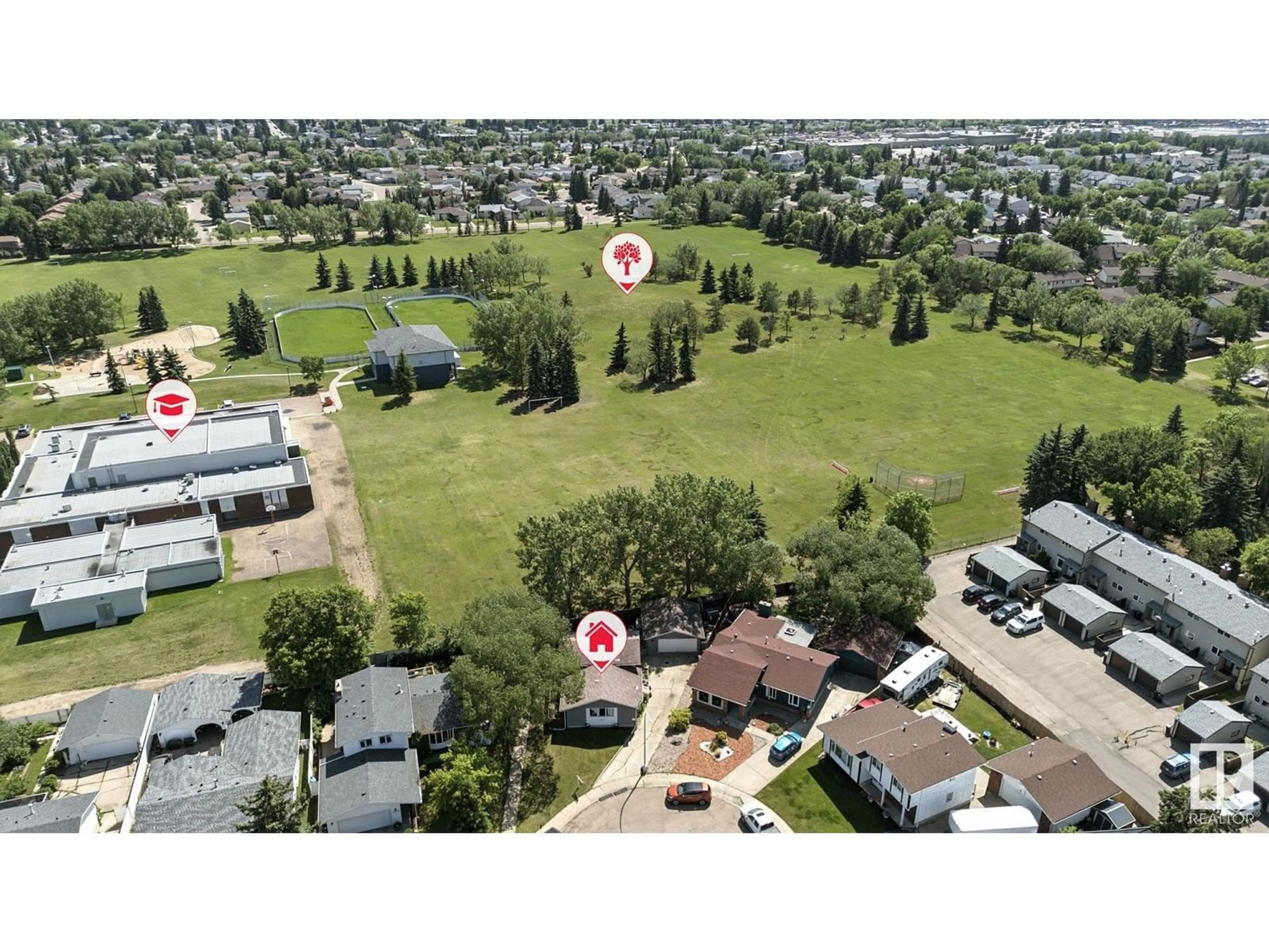A pic from outside/outdoor area/front of a property/back of a property/a pic from drone, mountain view for 11723 144 AV, Edmonton Alberta T5X1M4