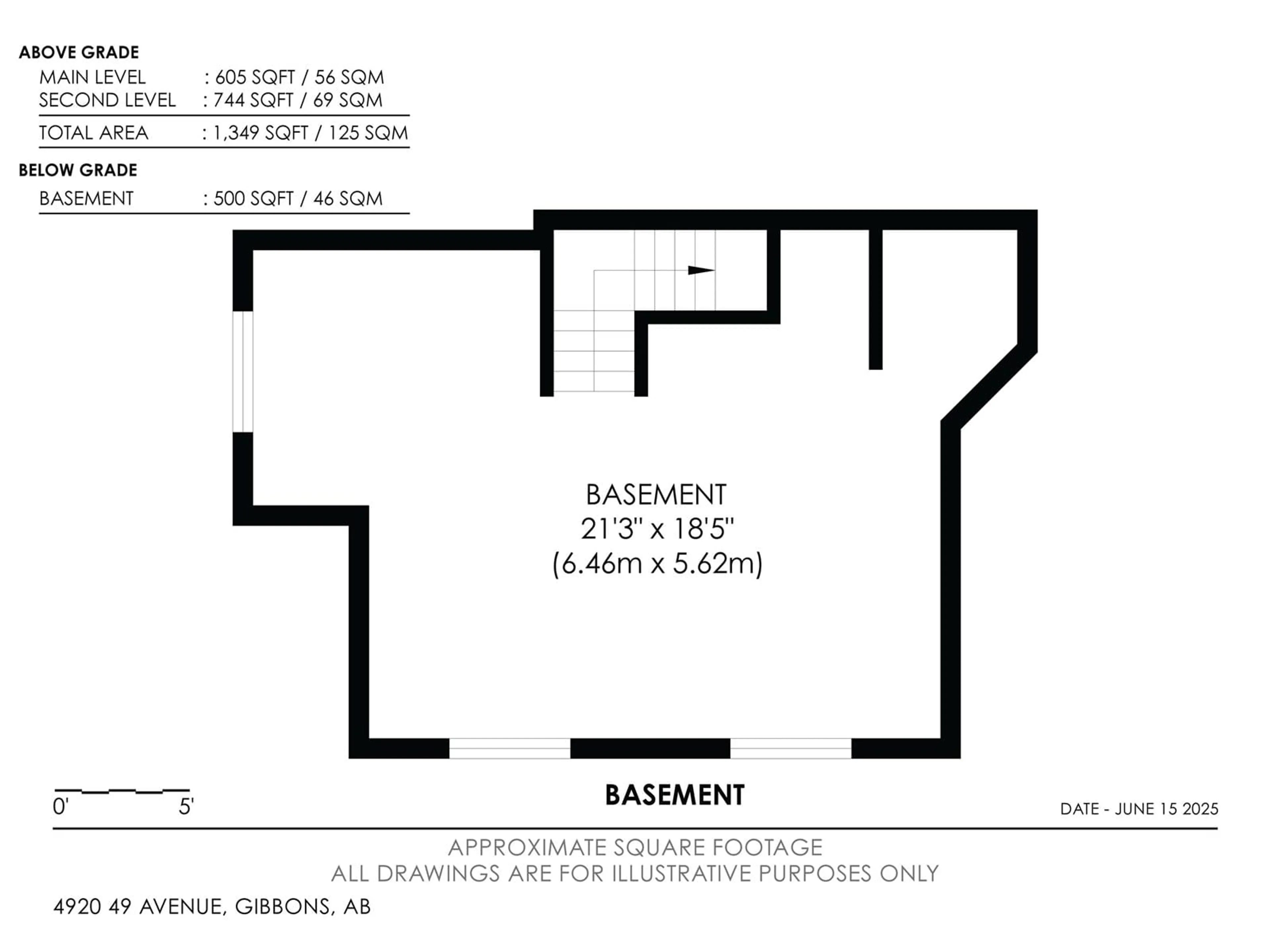 Floor plan for 4920 49 AV, Gibbons Alberta T0A1N0