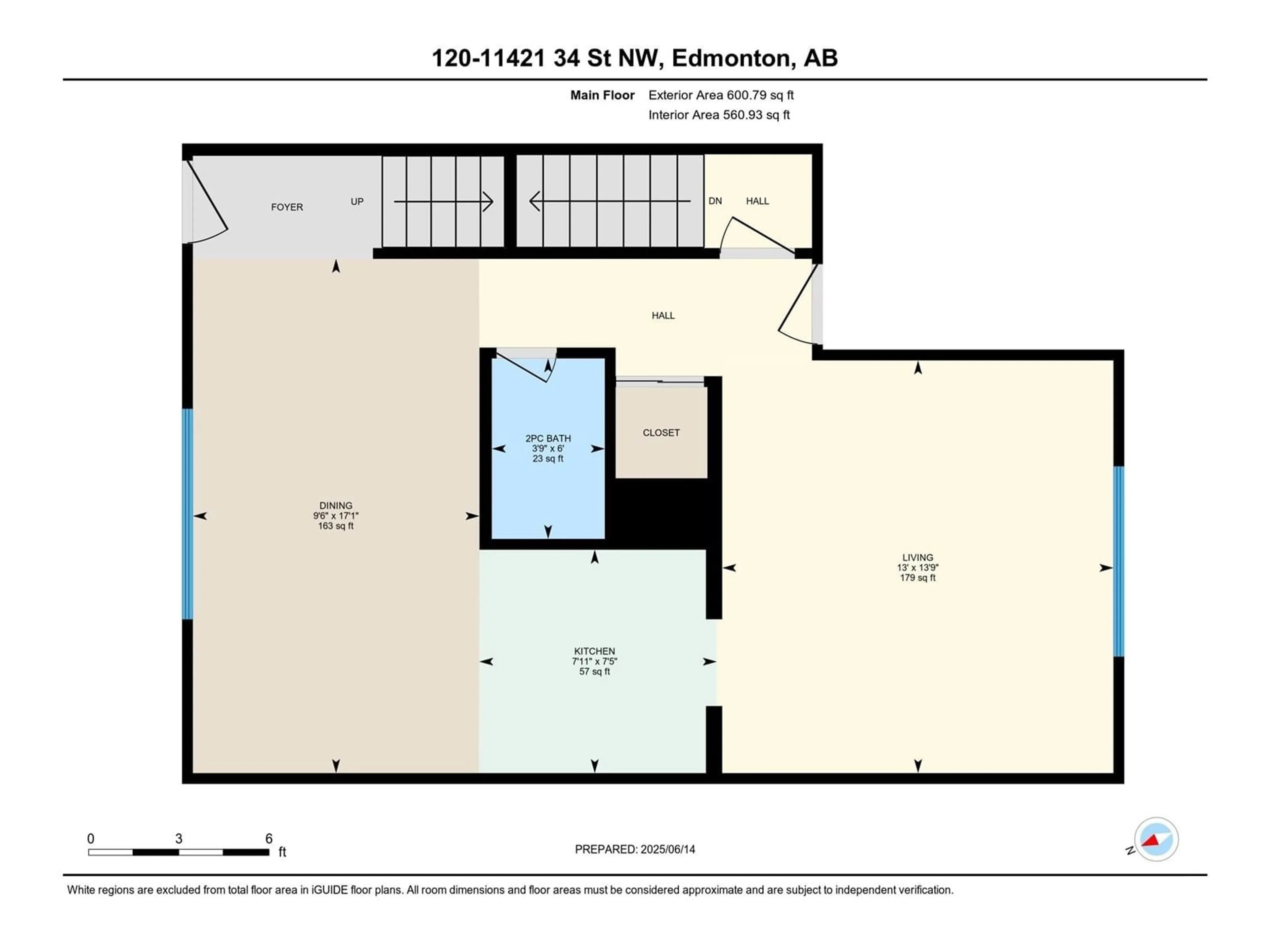 Floor plan for #120 - 11421 34 ST, Edmonton Alberta T5W5J7