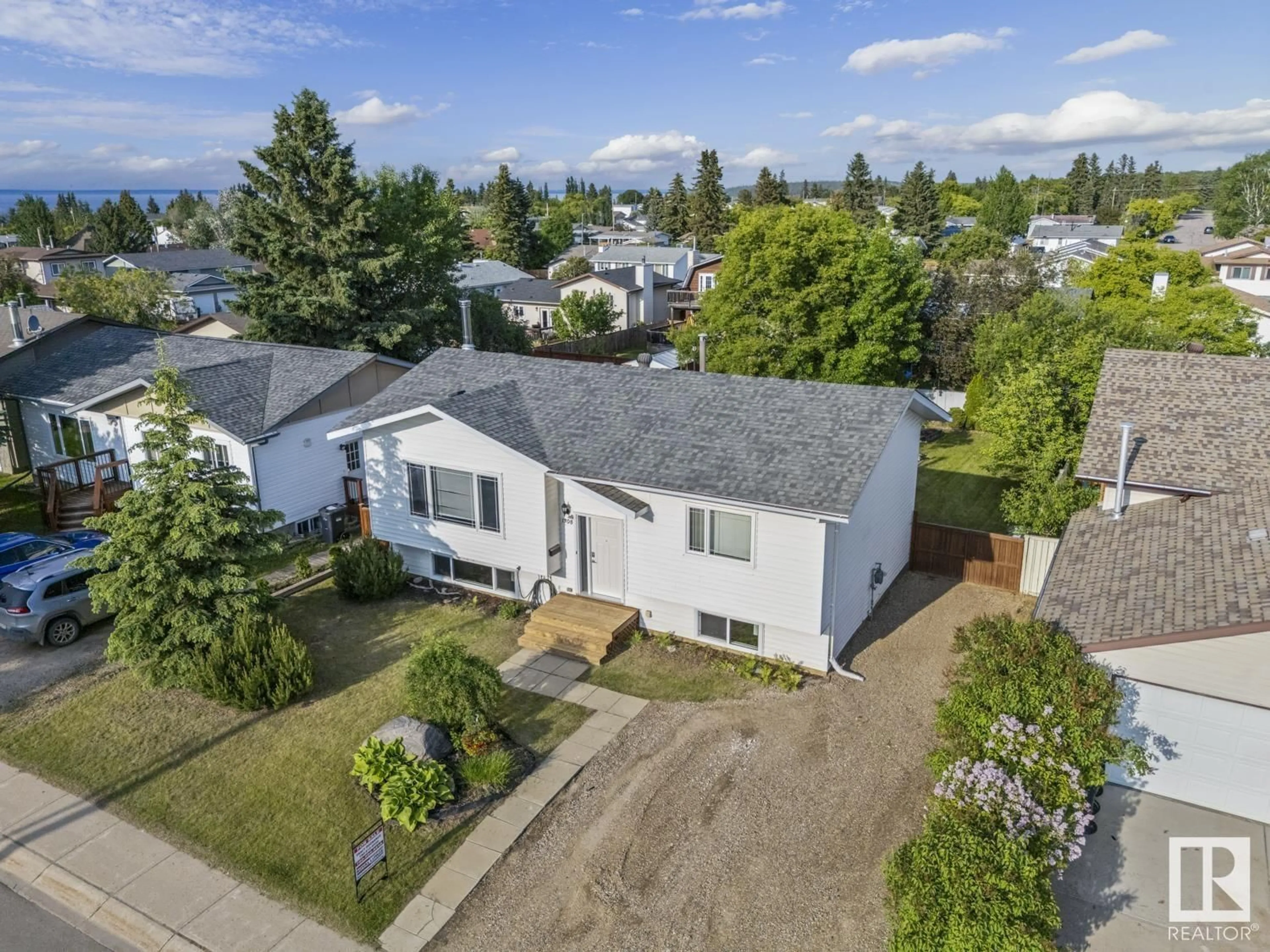 A pic from outside/outdoor area/front of a property/back of a property/a pic from drone, street for 1308 12 ST, Cold Lake Alberta T9M1L1