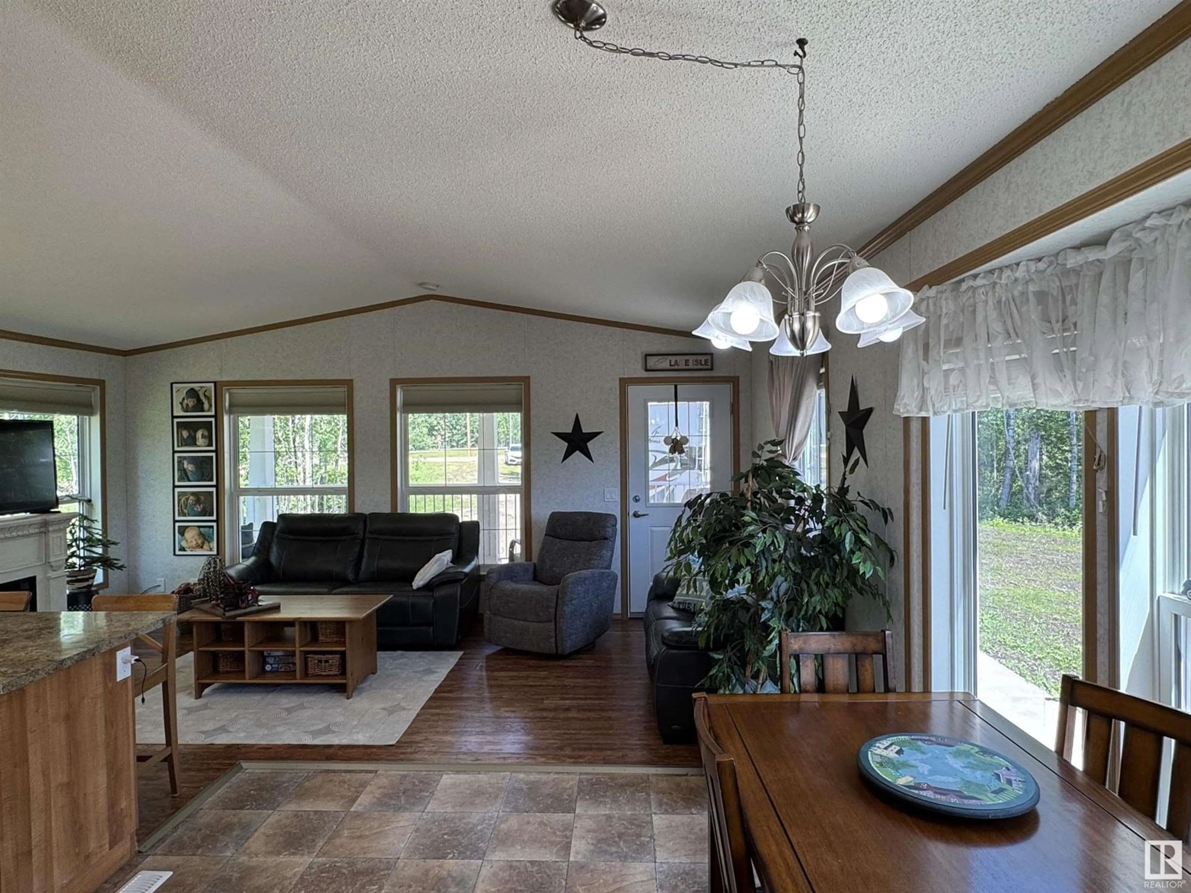 Living room with furniture, unknown for 421 RR 62, Rural Lac Ste. Anne County Alberta T0E0T0