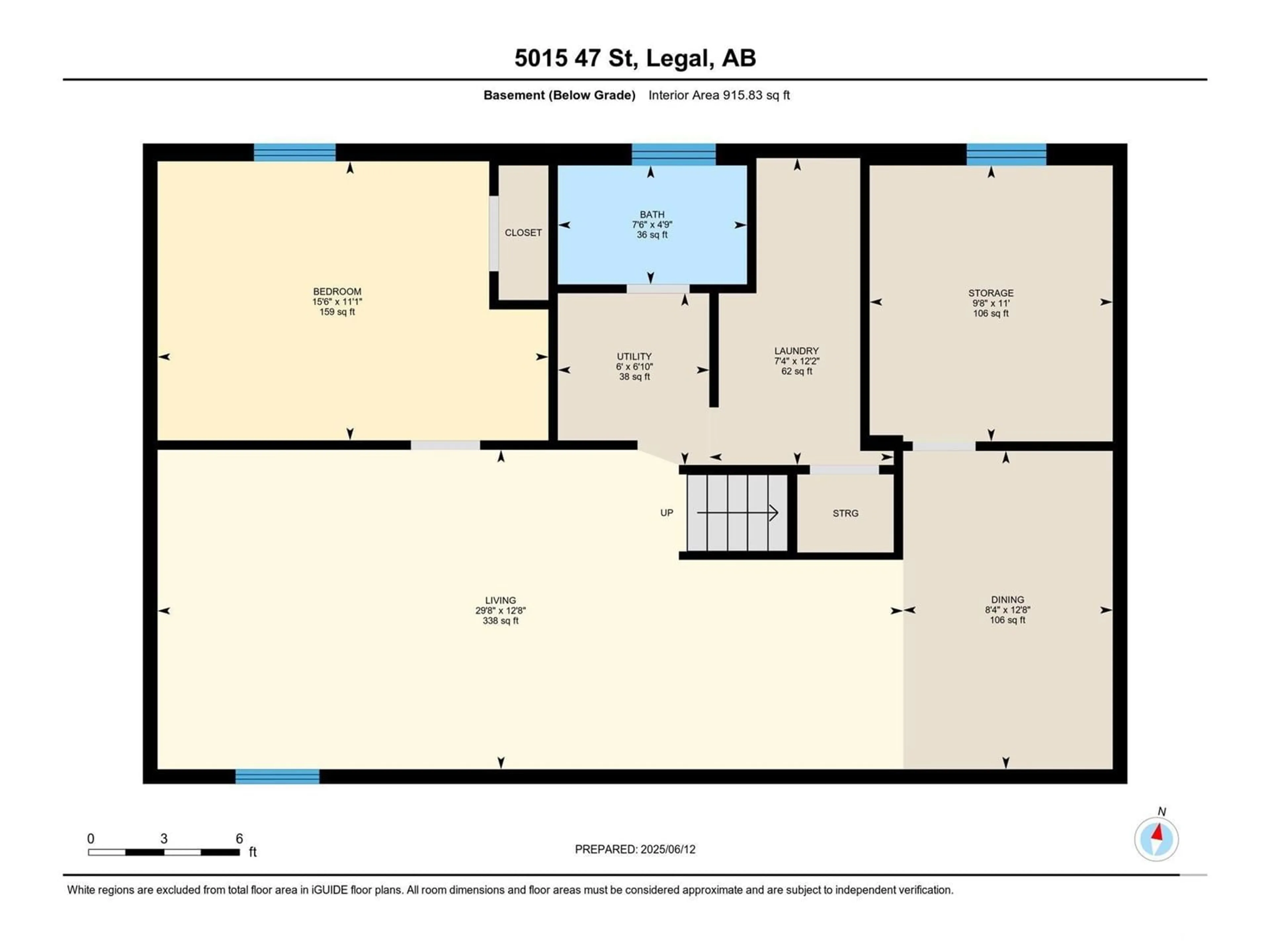 Floor plan for 5015 47 ST, Legal Alberta T0G1L0