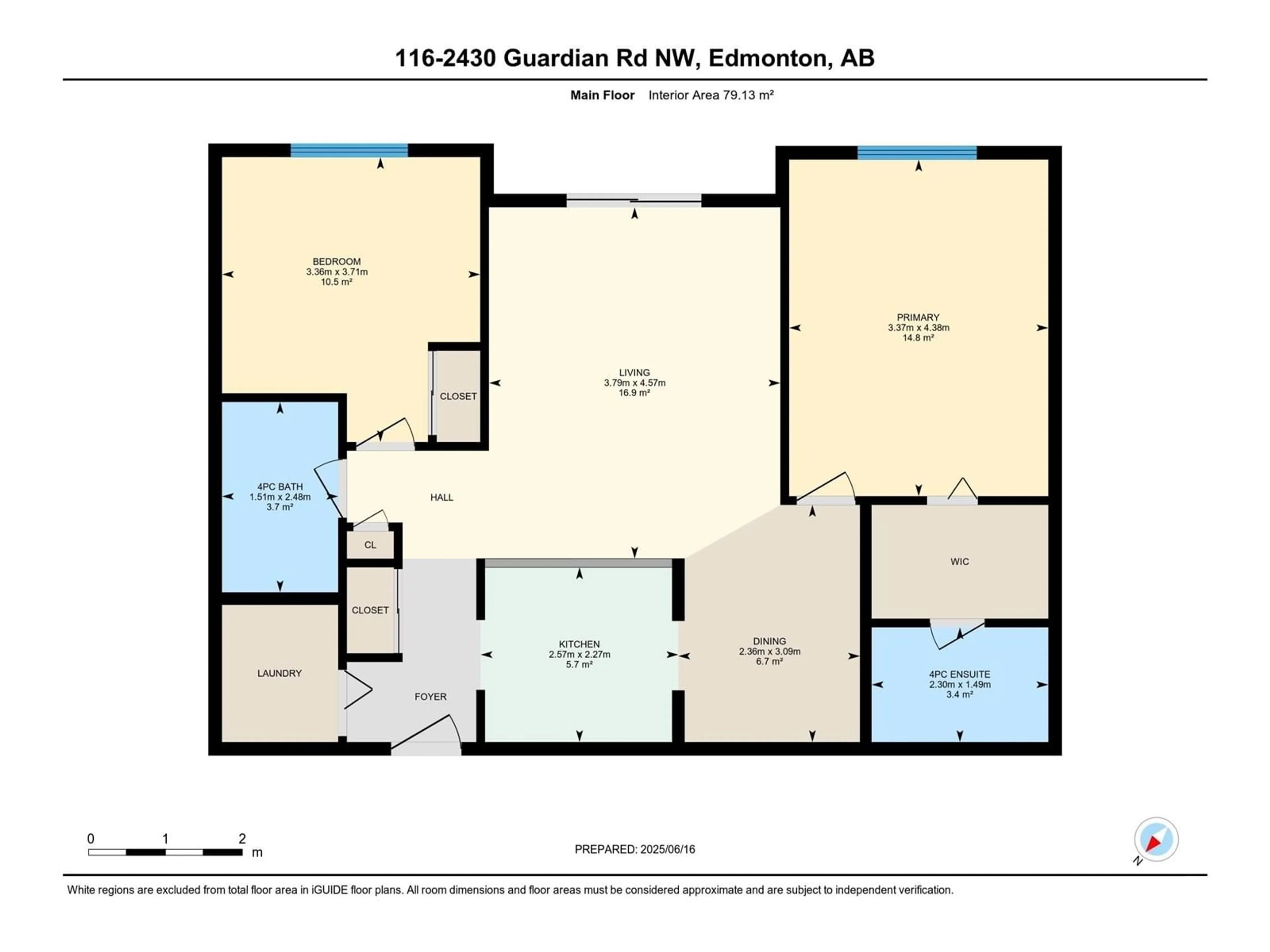 Floor plan for #116 - 2430 GUARDIAN RD, Edmonton Alberta T5T2P5