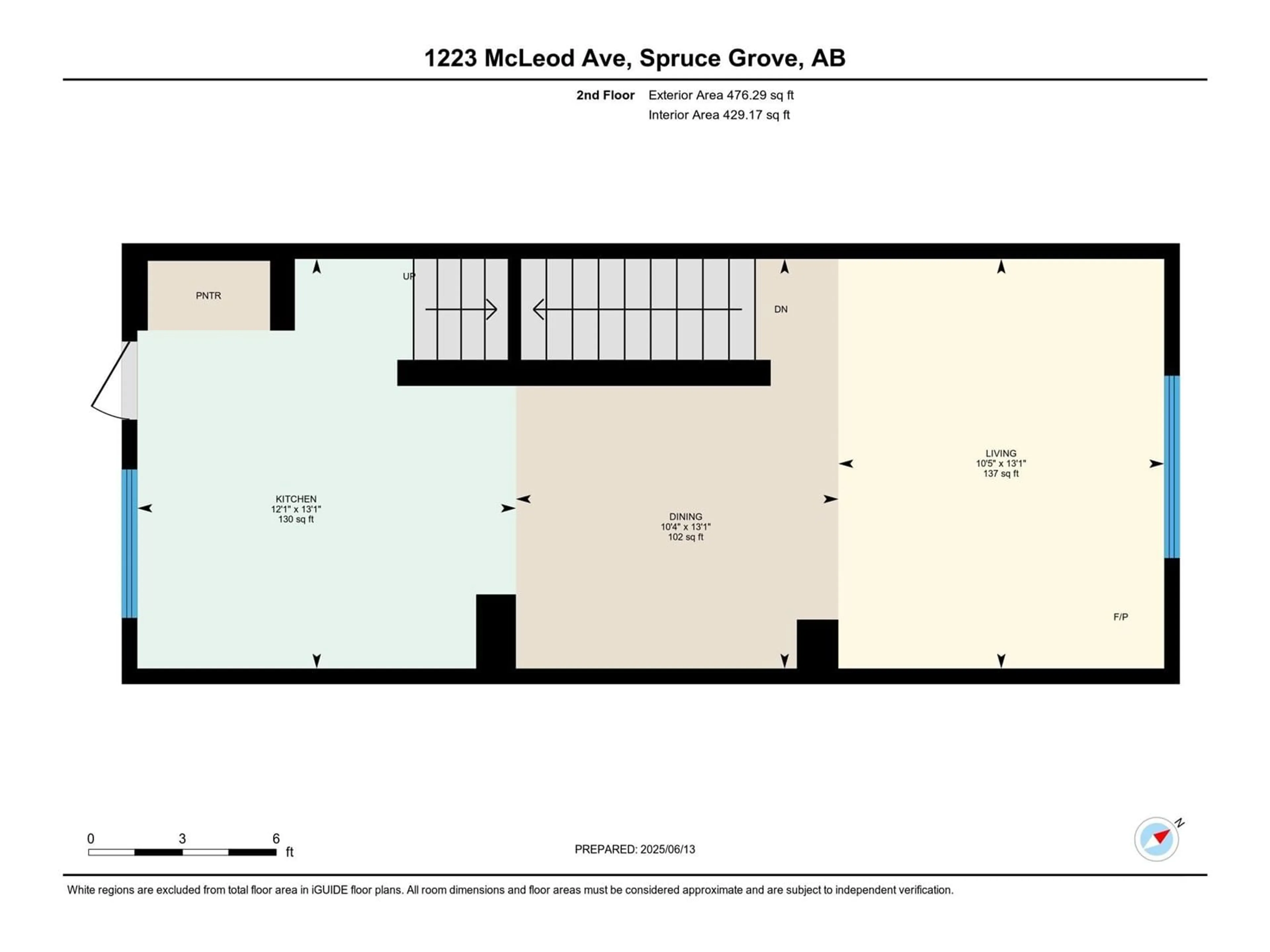 Floor plan for 1223 MCLEOD AV, Spruce Grove Alberta T7X4A9