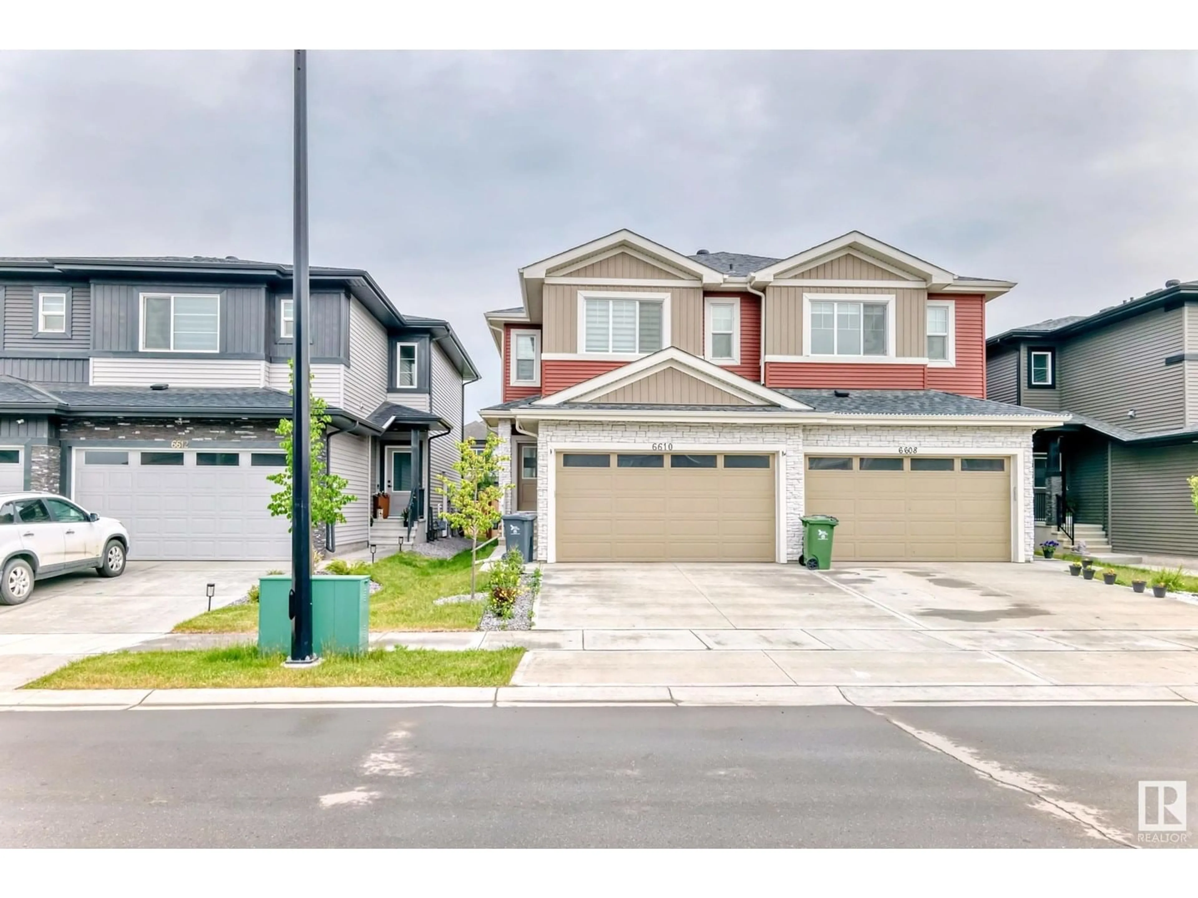 A pic from outside/outdoor area/front of a property/back of a property/a pic from drone, street for 6610 37 AV, Beaumont Alberta T4X2A4