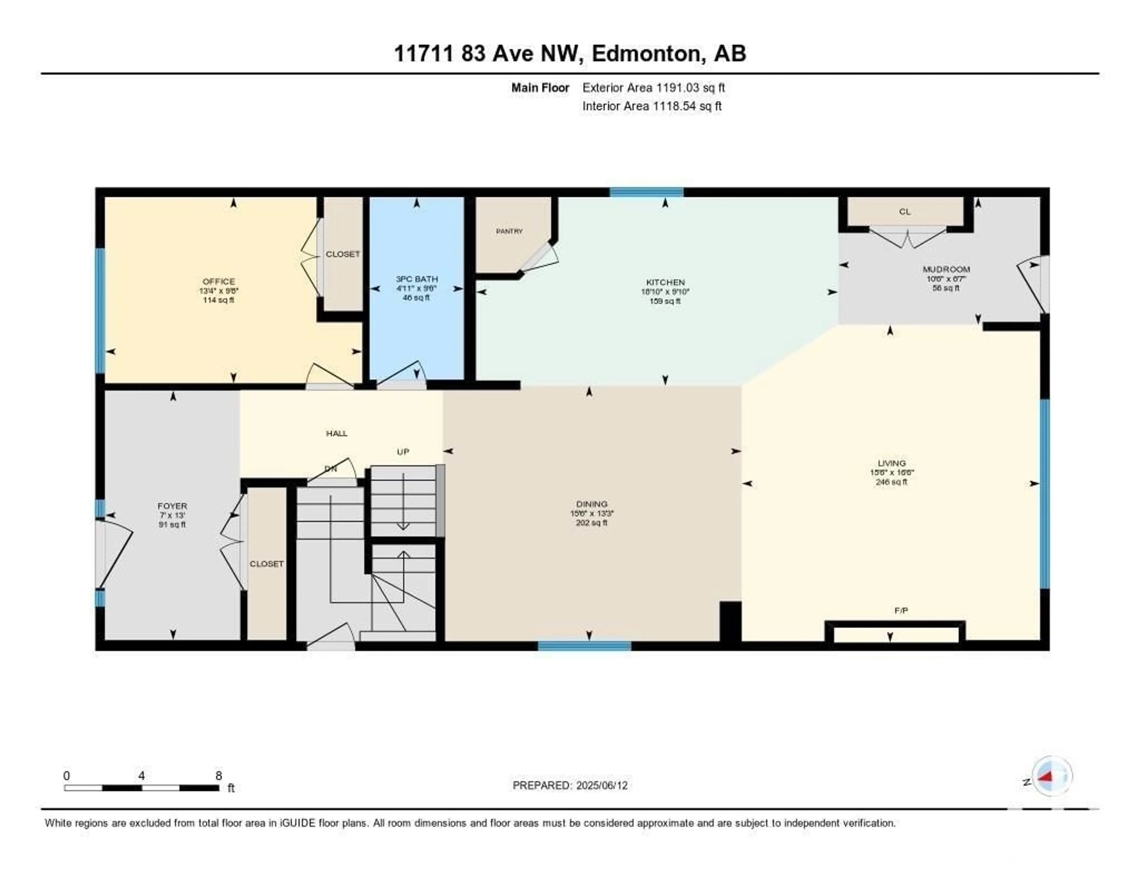 Floor plan for 11711 83 AV, Edmonton Alberta T6G0V2