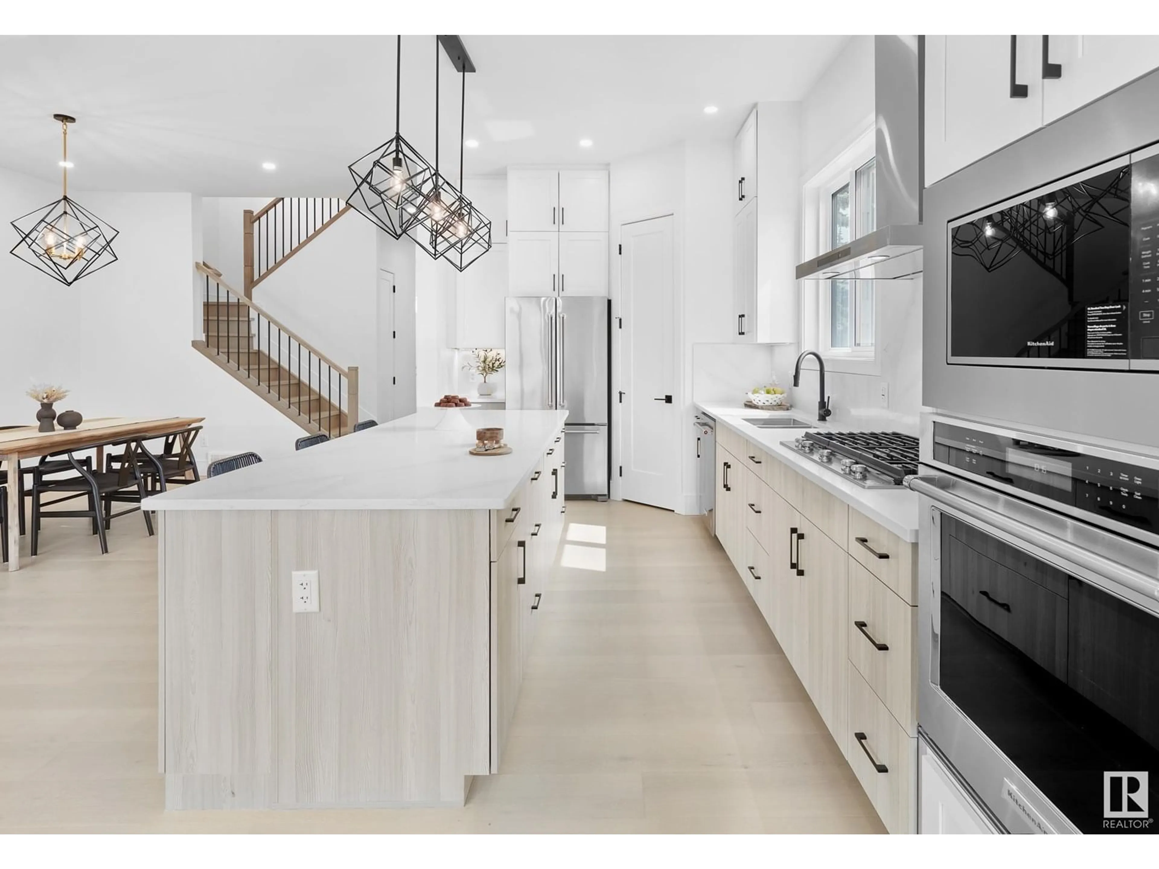 Open concept kitchen, ceramic/tile floor for 11711 83 AV, Edmonton Alberta T6G0V2