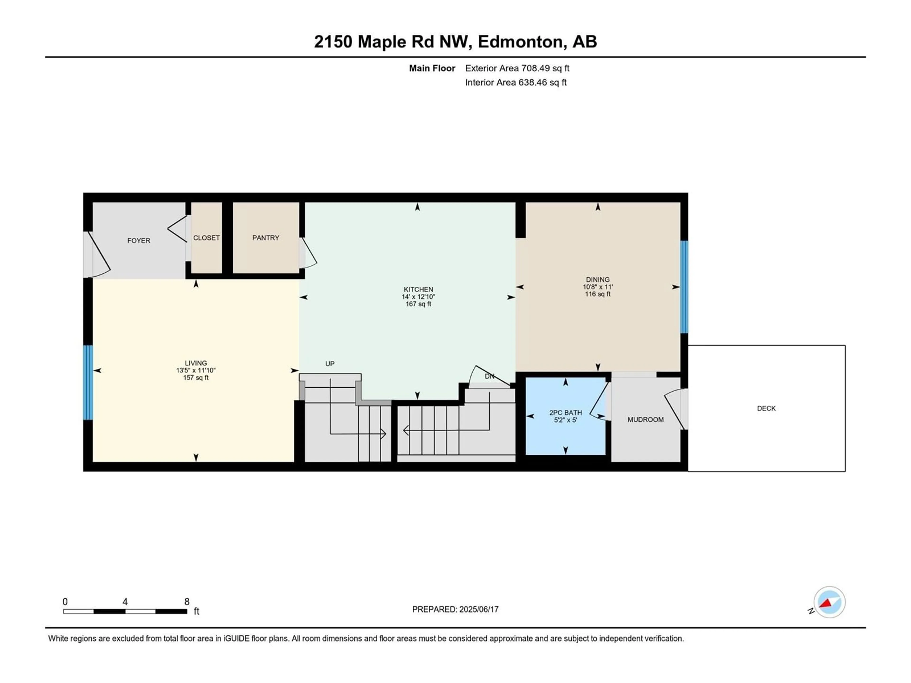 Floor plan for 2150 MAPLE RD, Edmonton Alberta T6T2L4