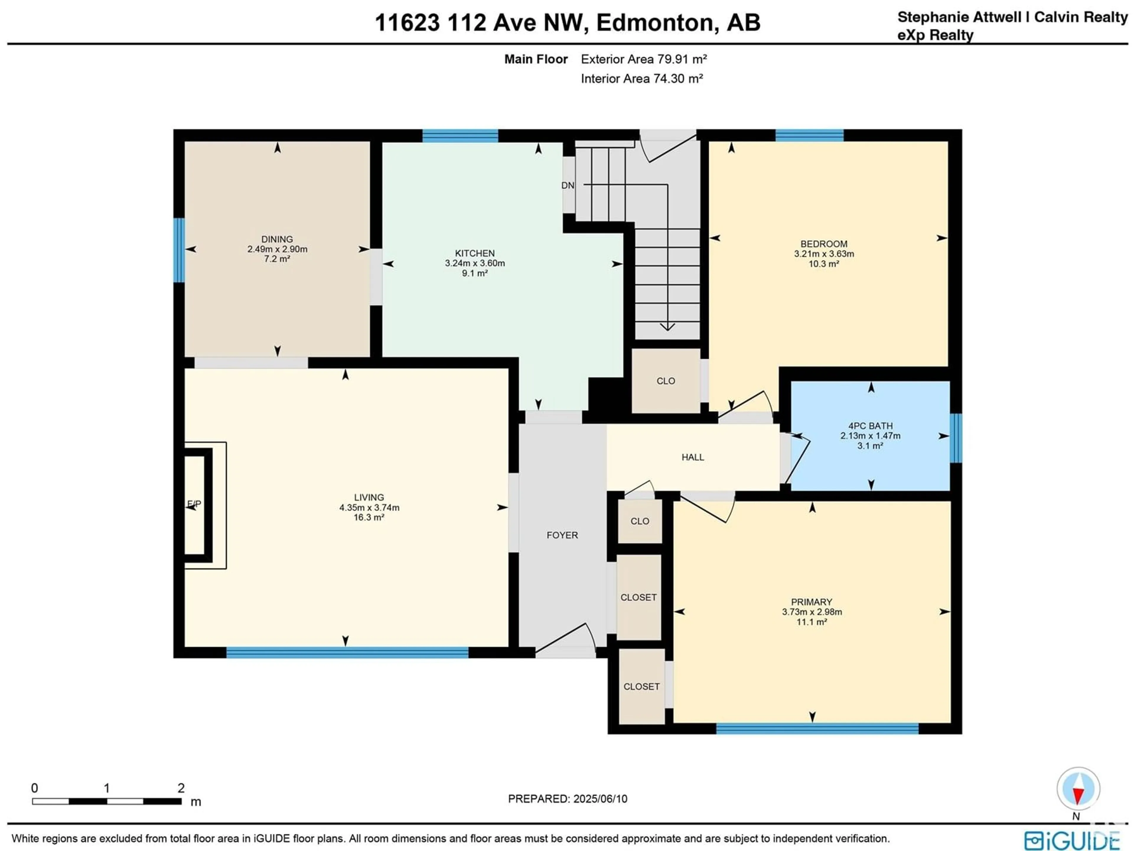 Floor plan for 11623 112 AV, Edmonton Alberta T5G0H8