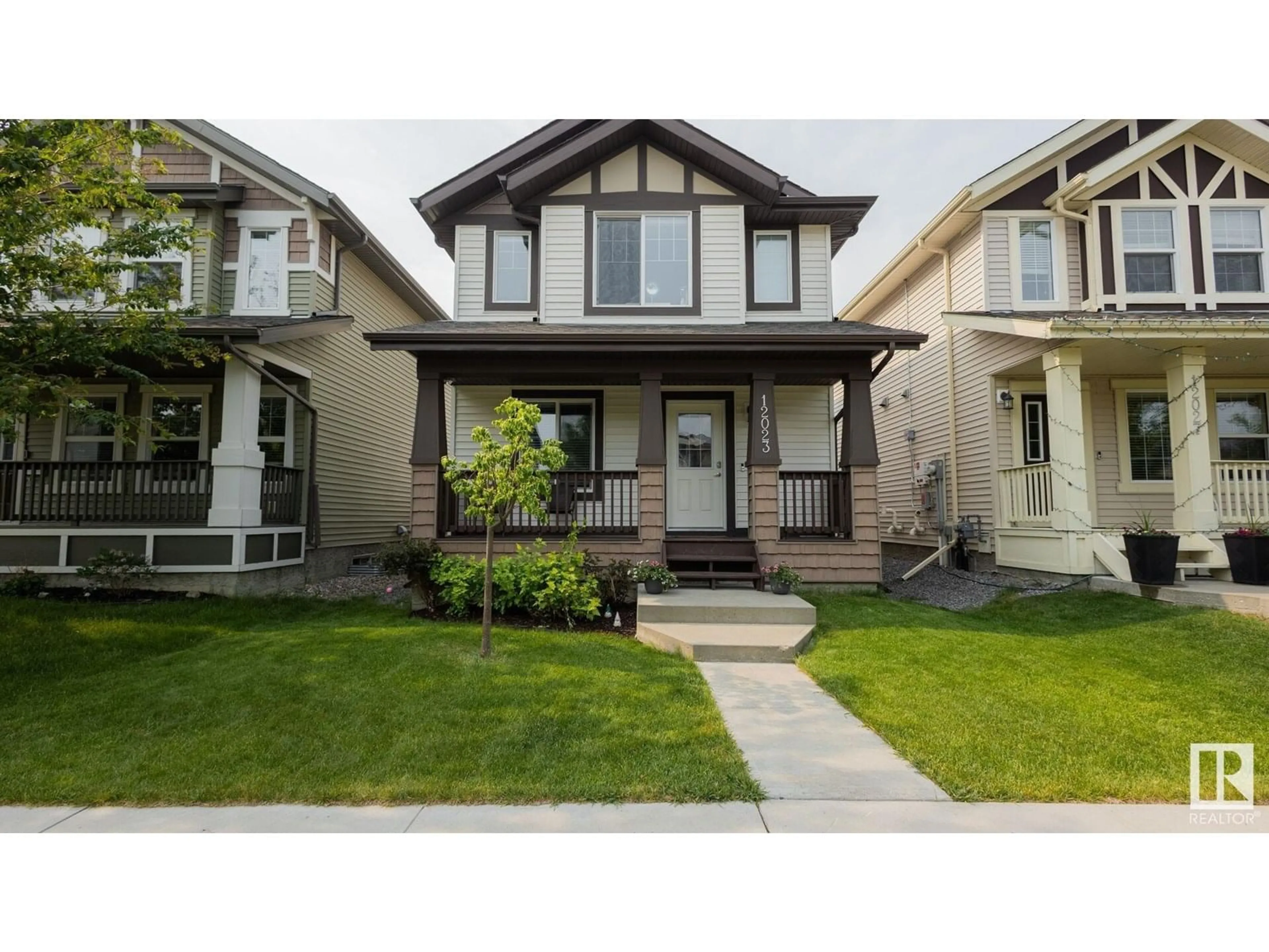 Home with vinyl exterior material, street for NW - 12023 167B AV, Edmonton Alberta T5X0G6