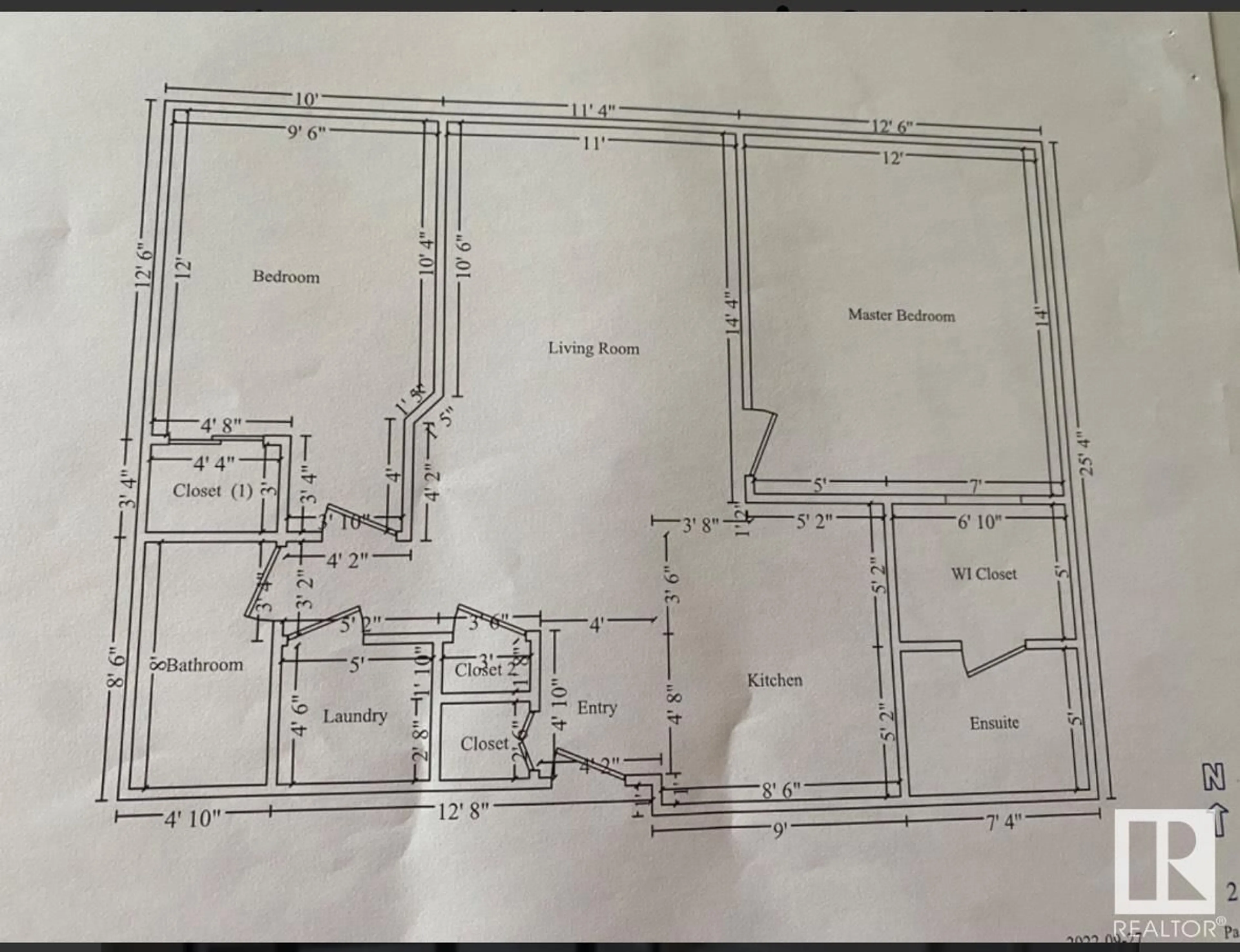 Floor plan for 245 - 211 EDWARDS DR, Edmonton Alberta T6X1J9