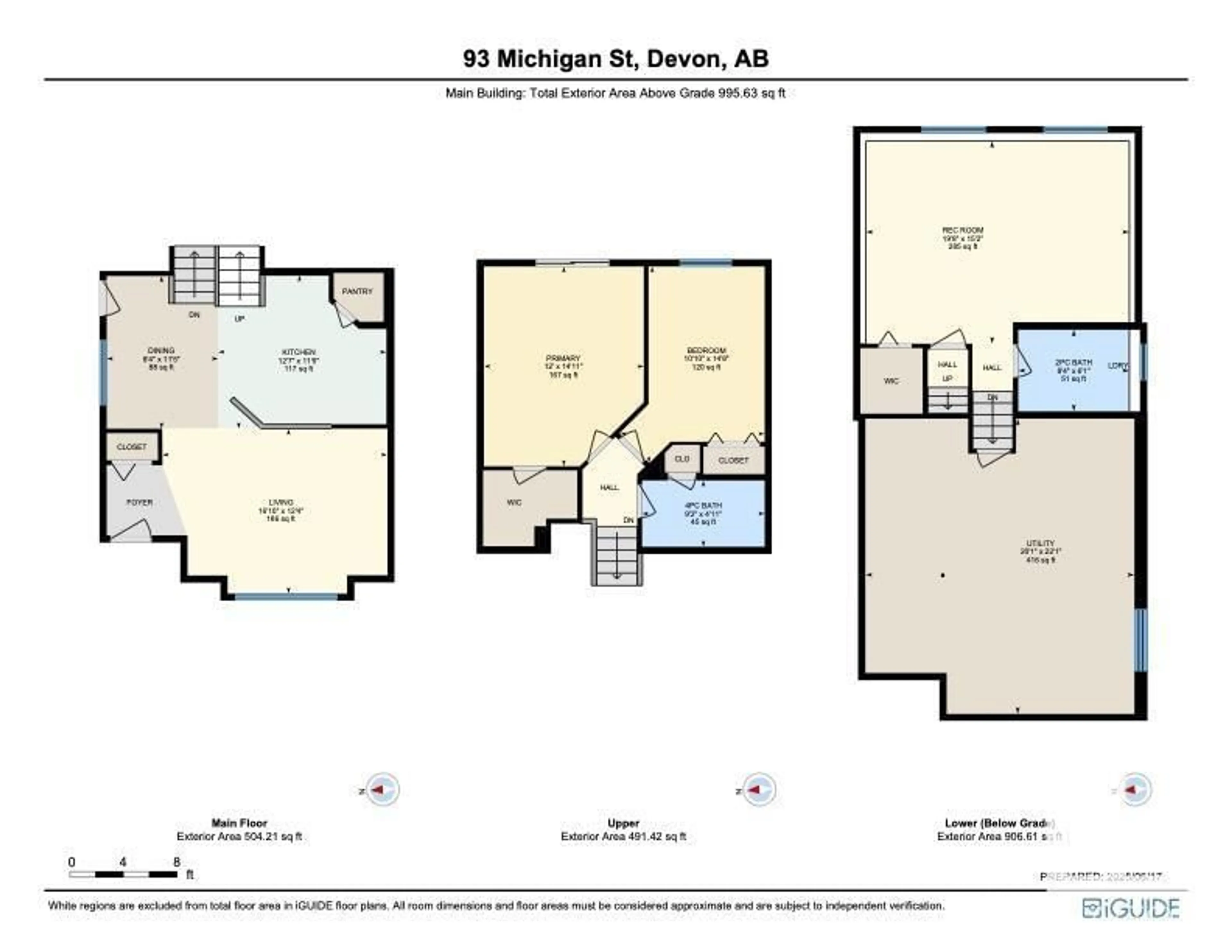 Floor plan for 93 MICHIGAN ST, Devon Alberta T9G2H4