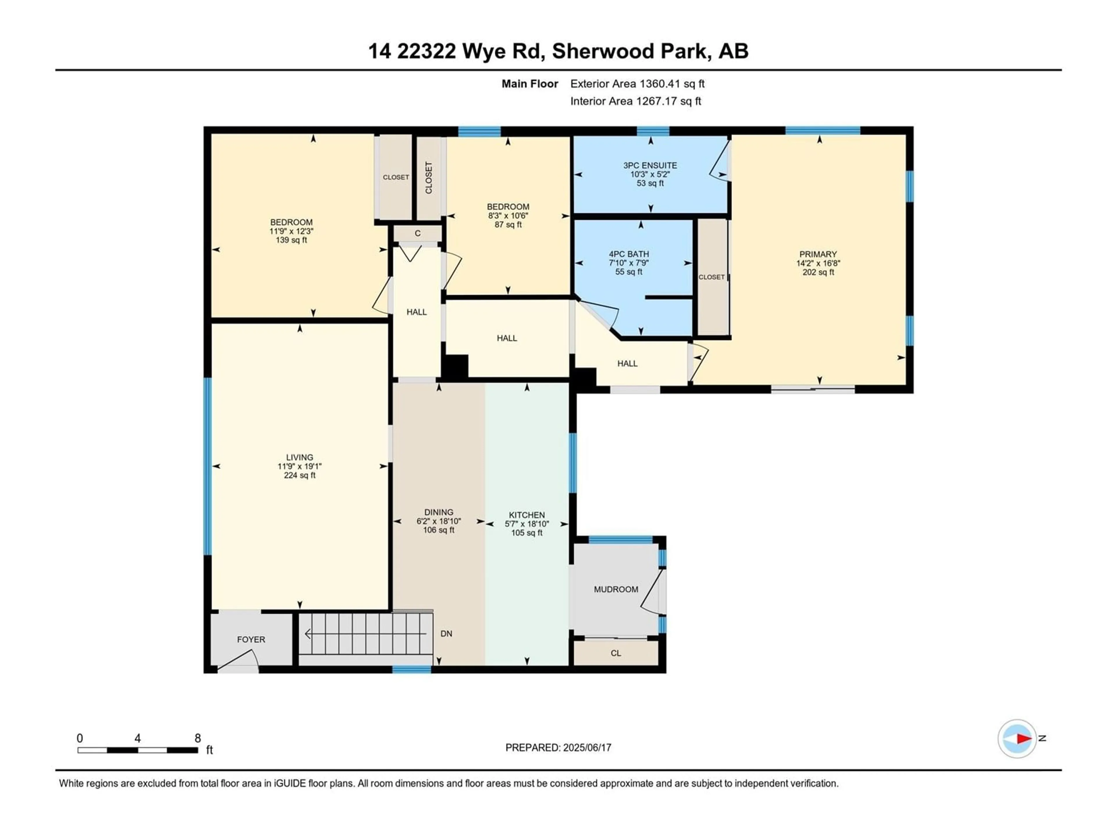 Floor plan for 14 22322 WYE RD, Rural Strathcona County Alberta T8A4S9