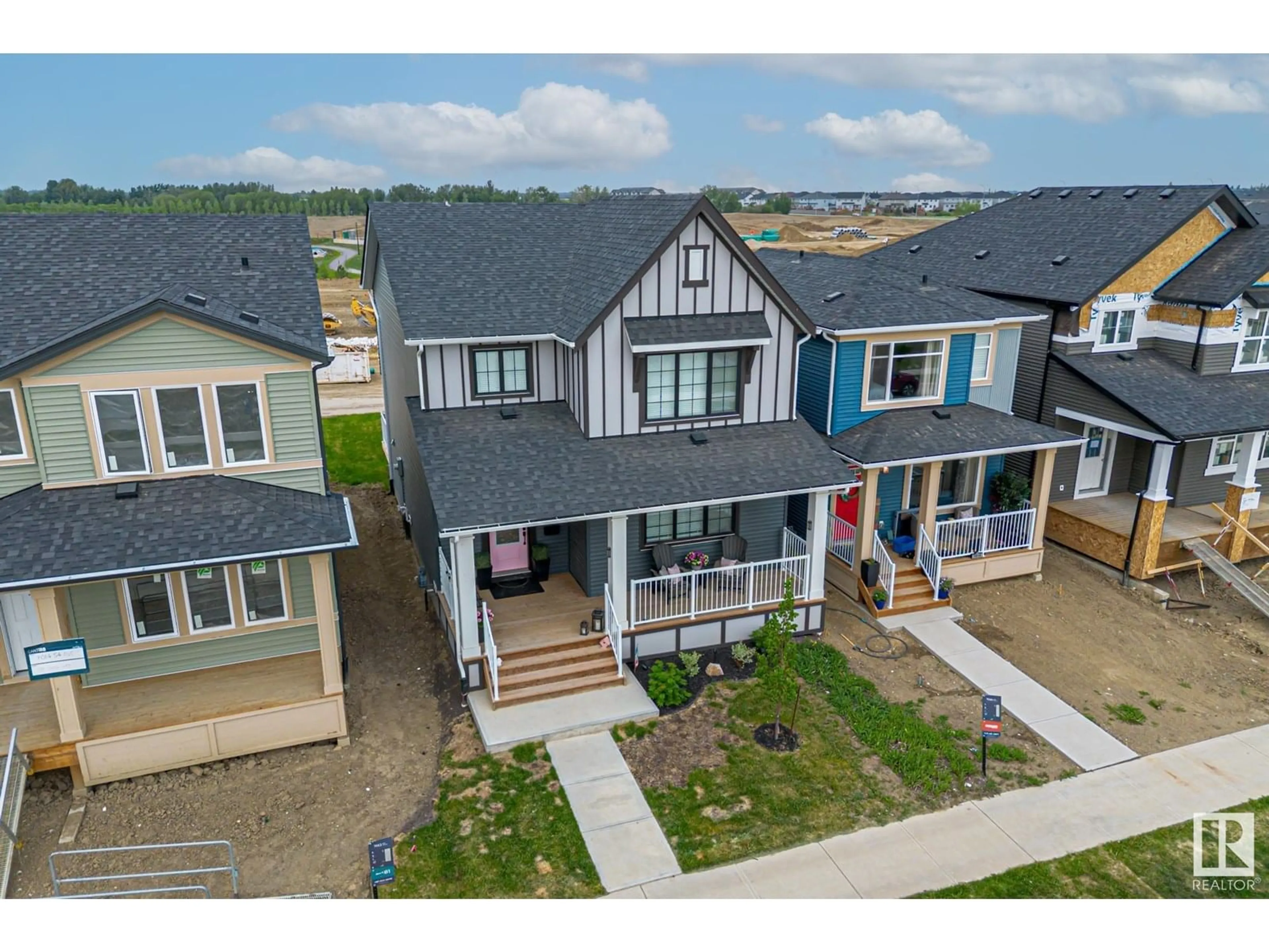 A pic from outside/outdoor area/front of a property/back of a property/a pic from drone, unknown for 7012 54 AV, Beaumont Alberta T4X2Z9