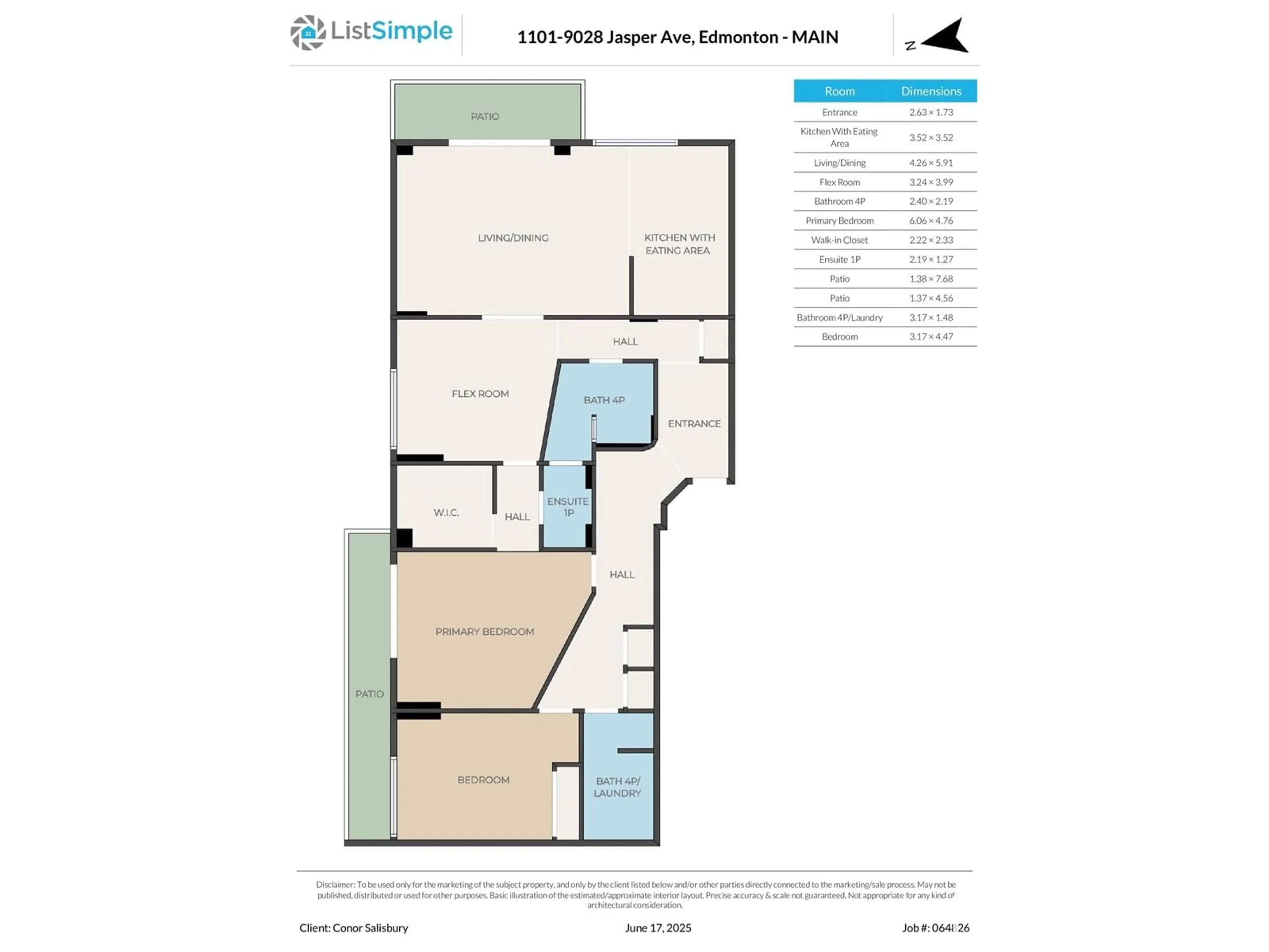 Floor plan for 1101 JASPER AV, Edmonton Alberta T5H3Y6
