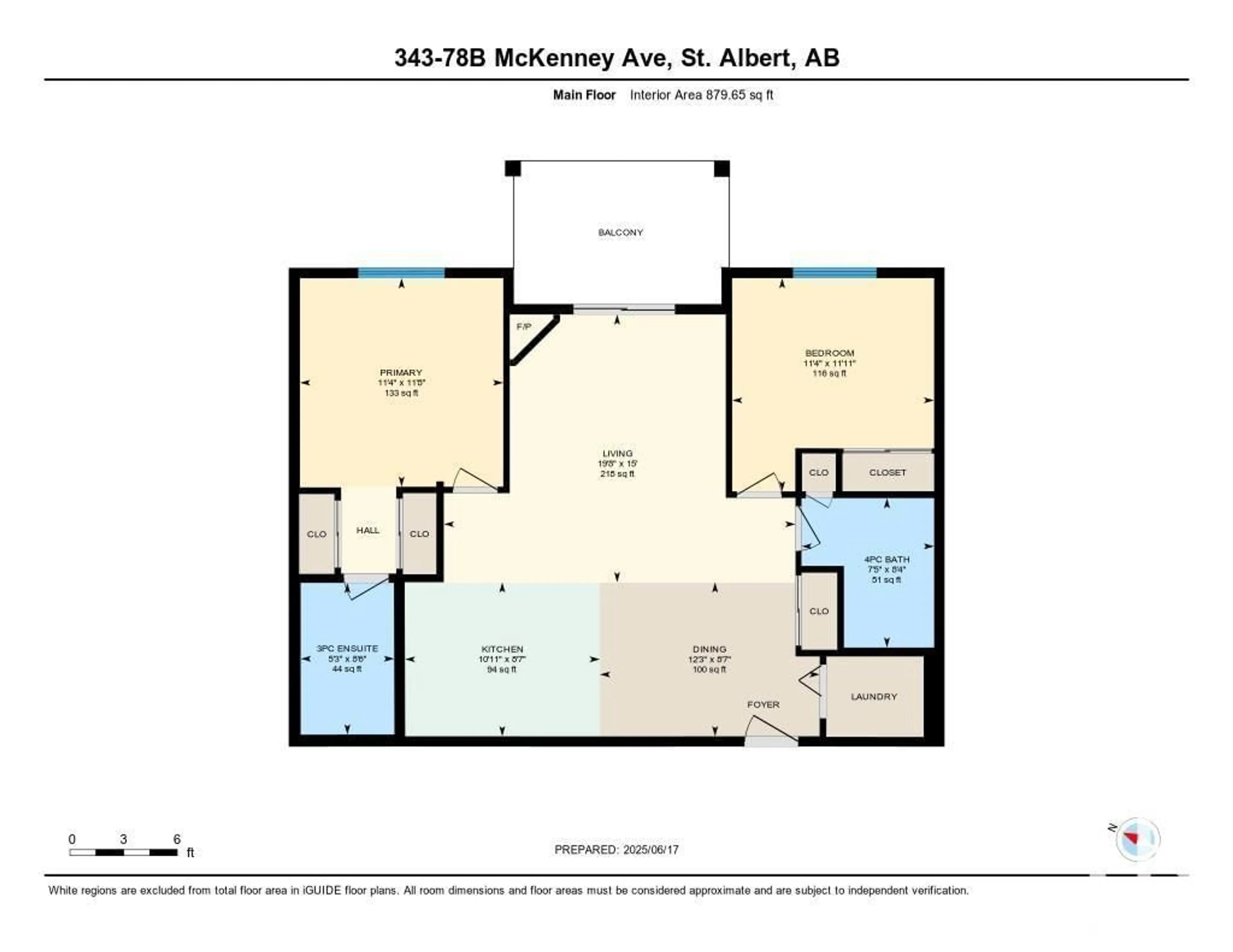 Floor plan for 78B - 343 MCKENNEY AV, St. Albert Alberta T8N7K3