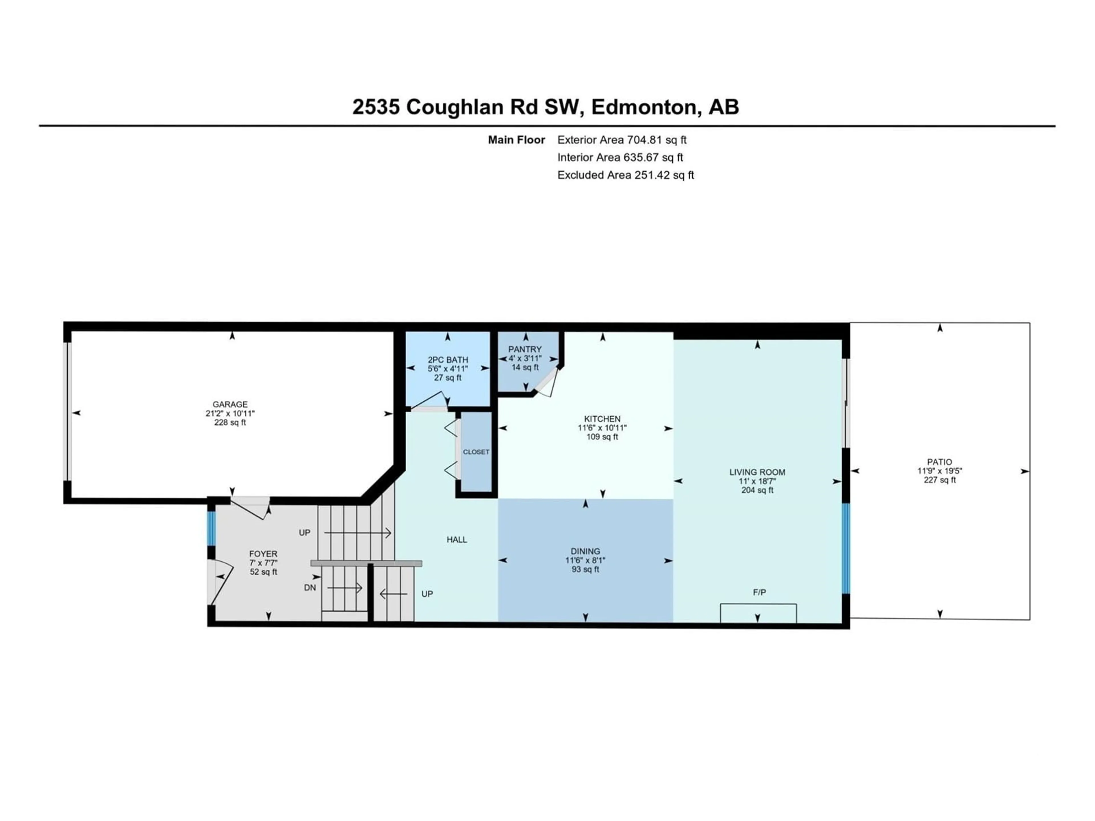 Floor plan for 2535 COUGHLAN RD, Edmonton Alberta T6W2X8