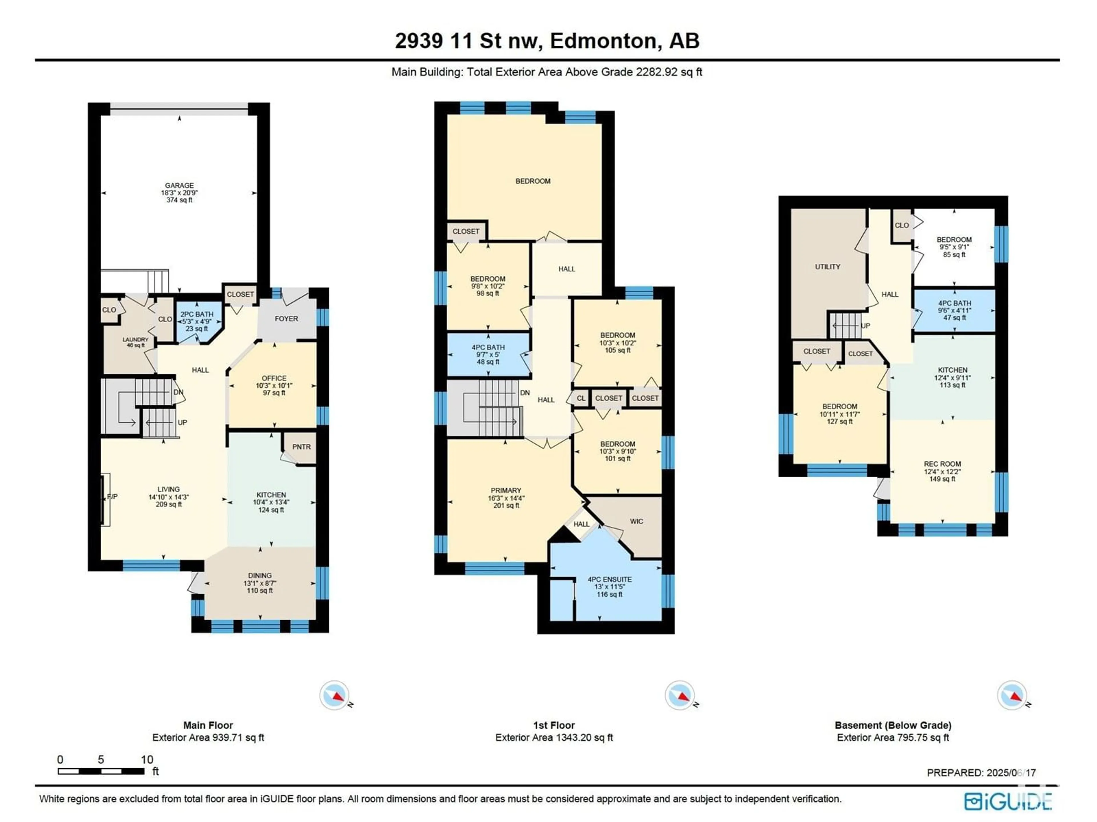 Floor plan for 2939 11 ST, Edmonton Alberta T6T0X7