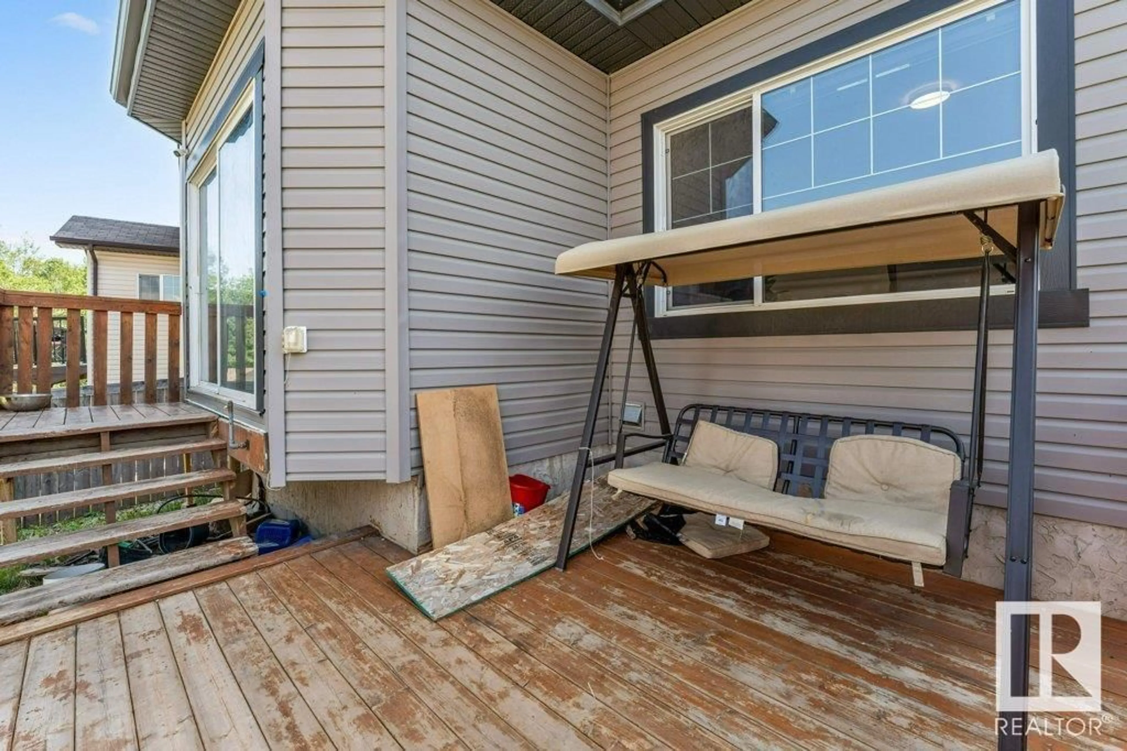 Patio, water/lake/river/ocean view for 3671 8 ST, Edmonton Alberta T6T0S4