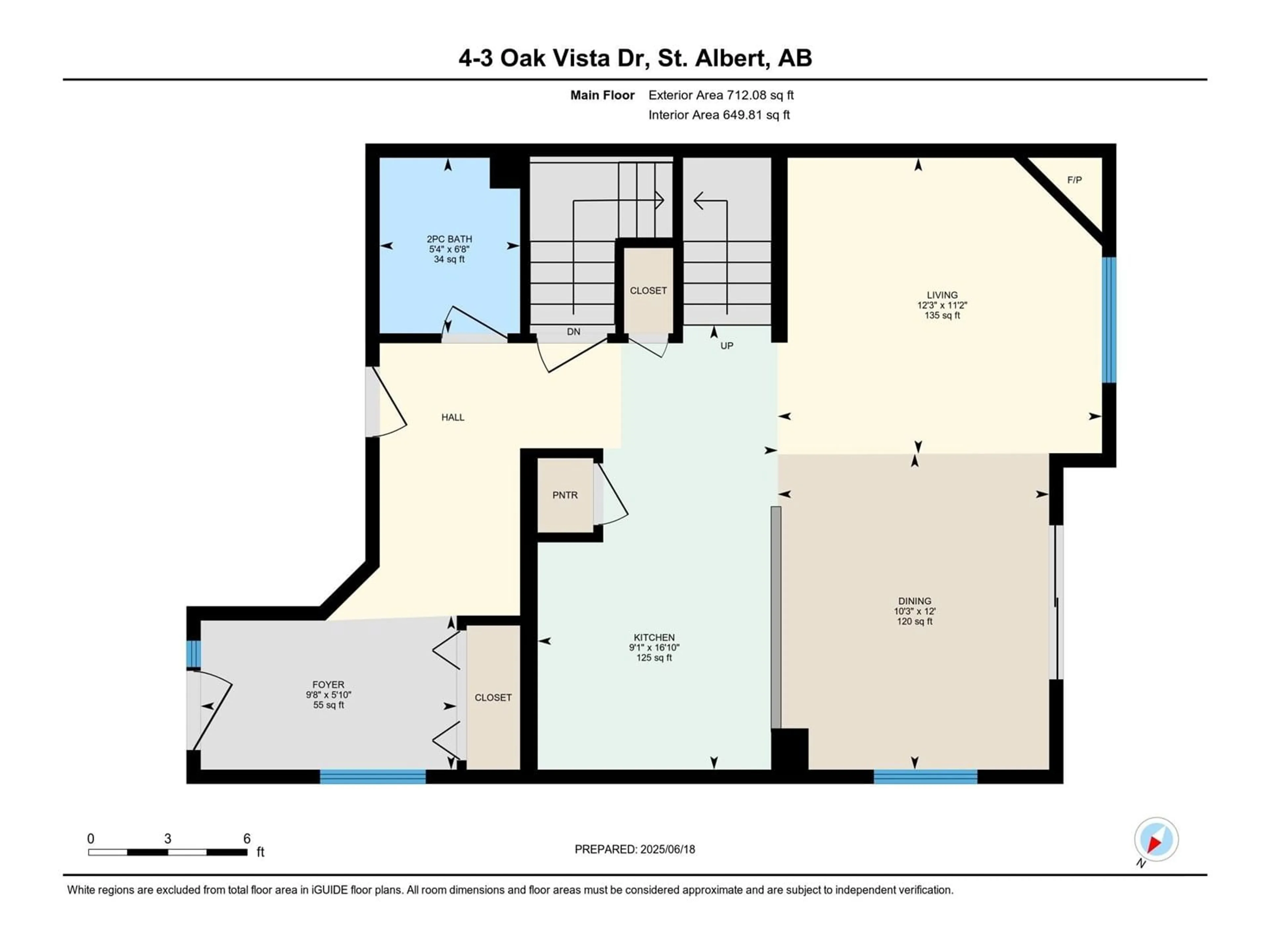 Floor plan for #4 - 30 OAK VISTA DR, St. Albert Alberta T8N3T1