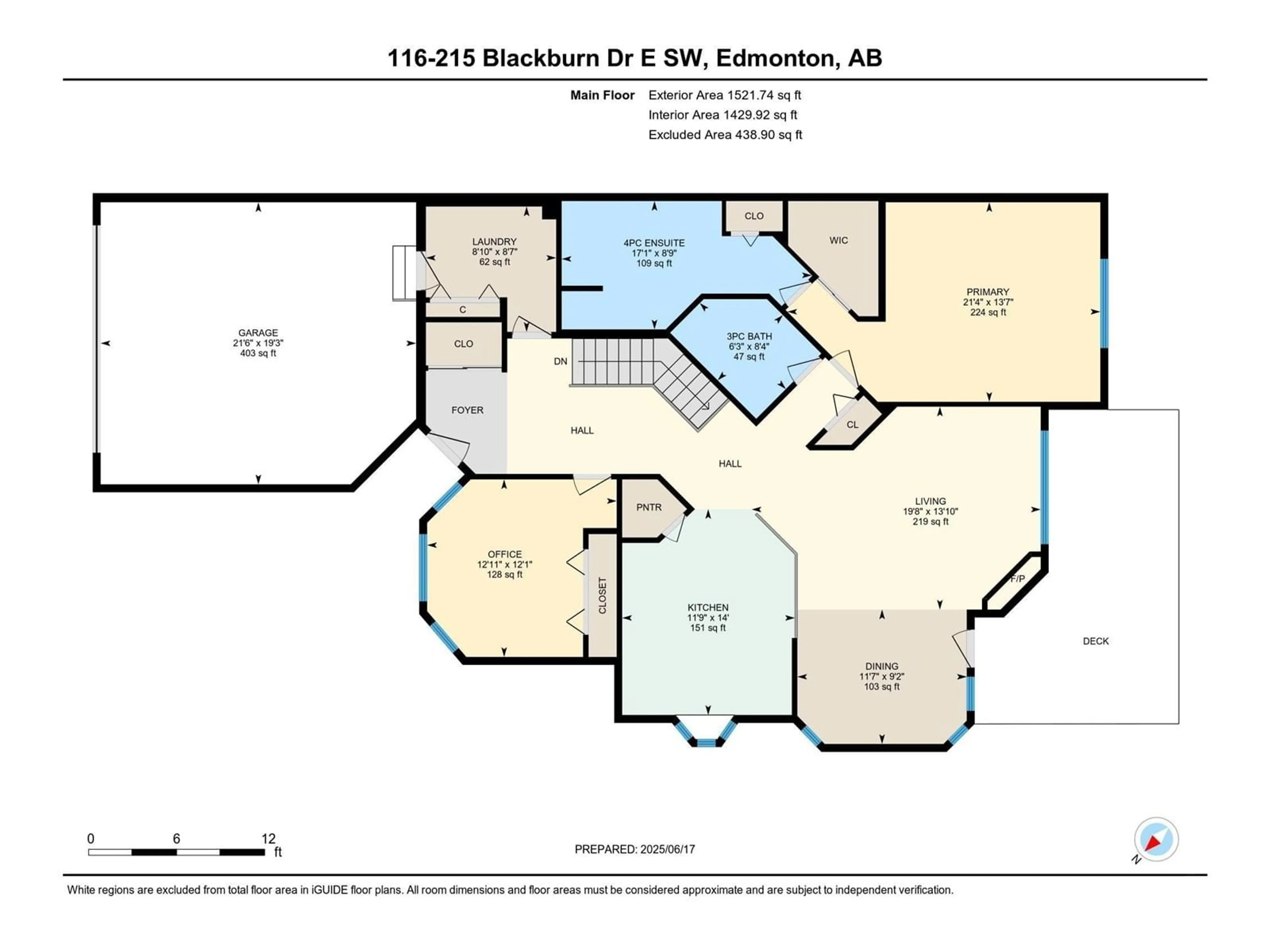 Floor plan for 116 BLACKBURN DR, Edmonton Alberta T6W1B9