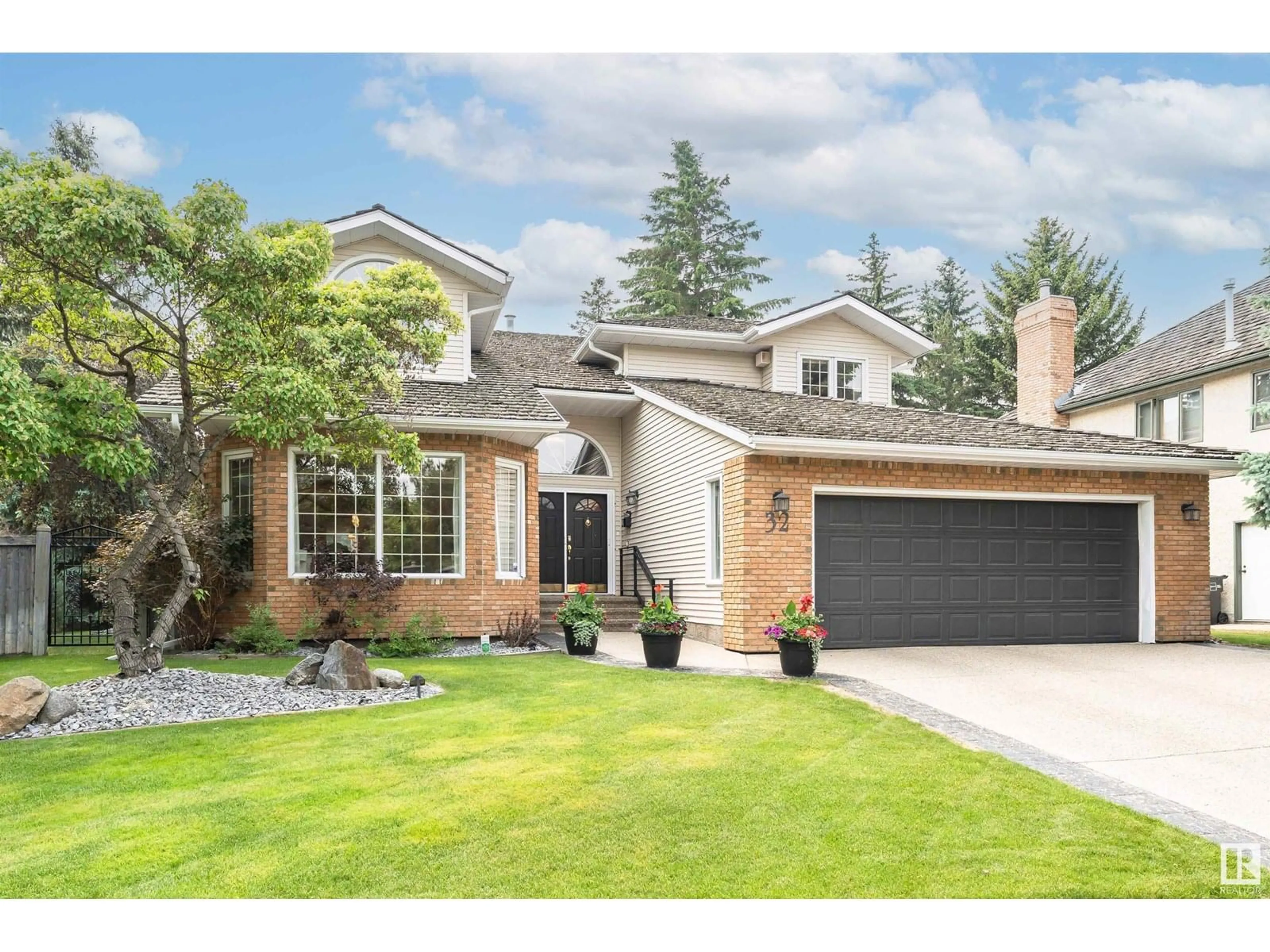 Home with brick exterior material, street for 32 WEST POINT WD, Edmonton Alberta T5T5N5
