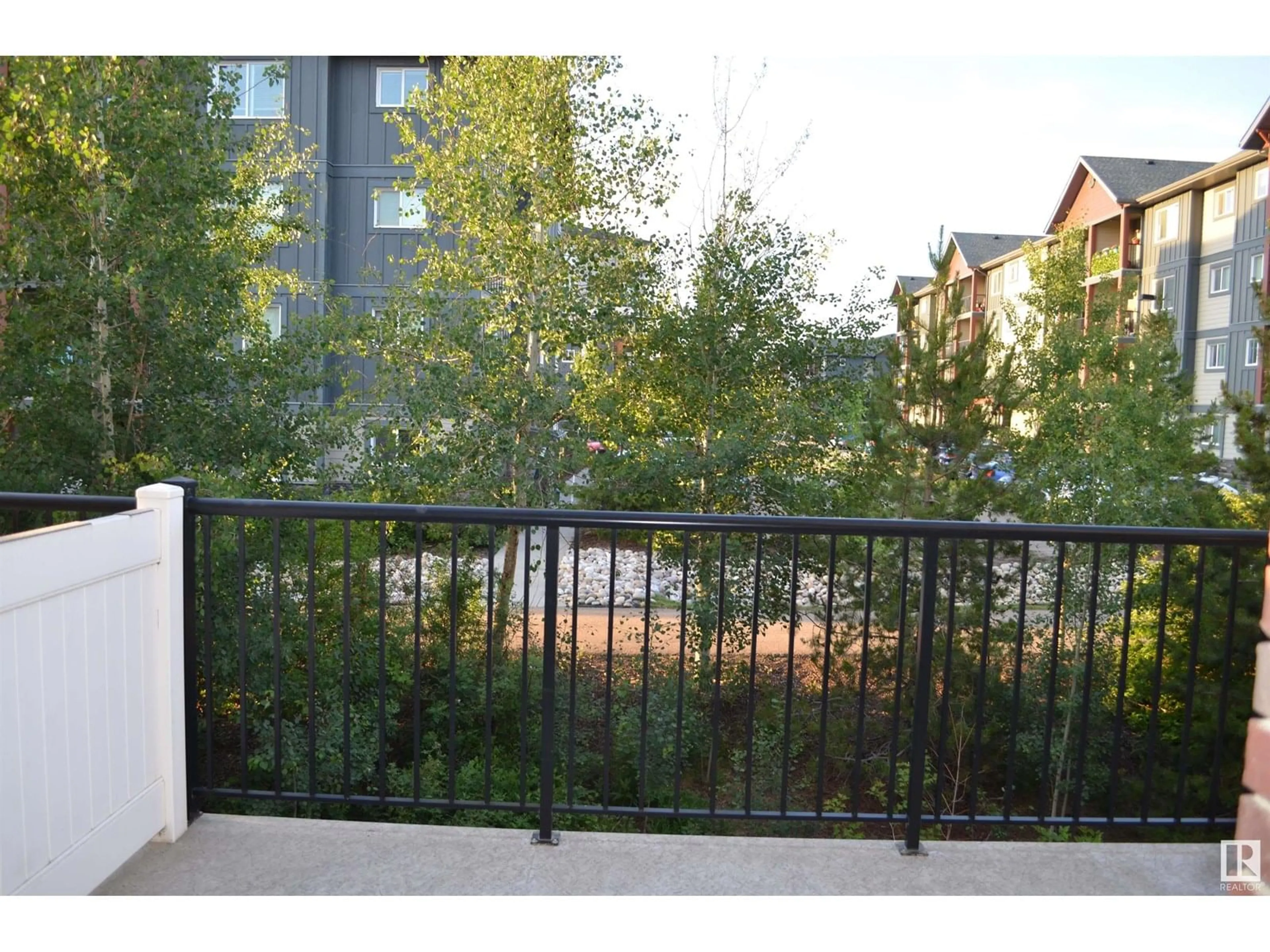 Balcony in the apartment, city buildings view from balcony for 79 2336 ASPEN TR, Sherwood Park Alberta T8H0J1