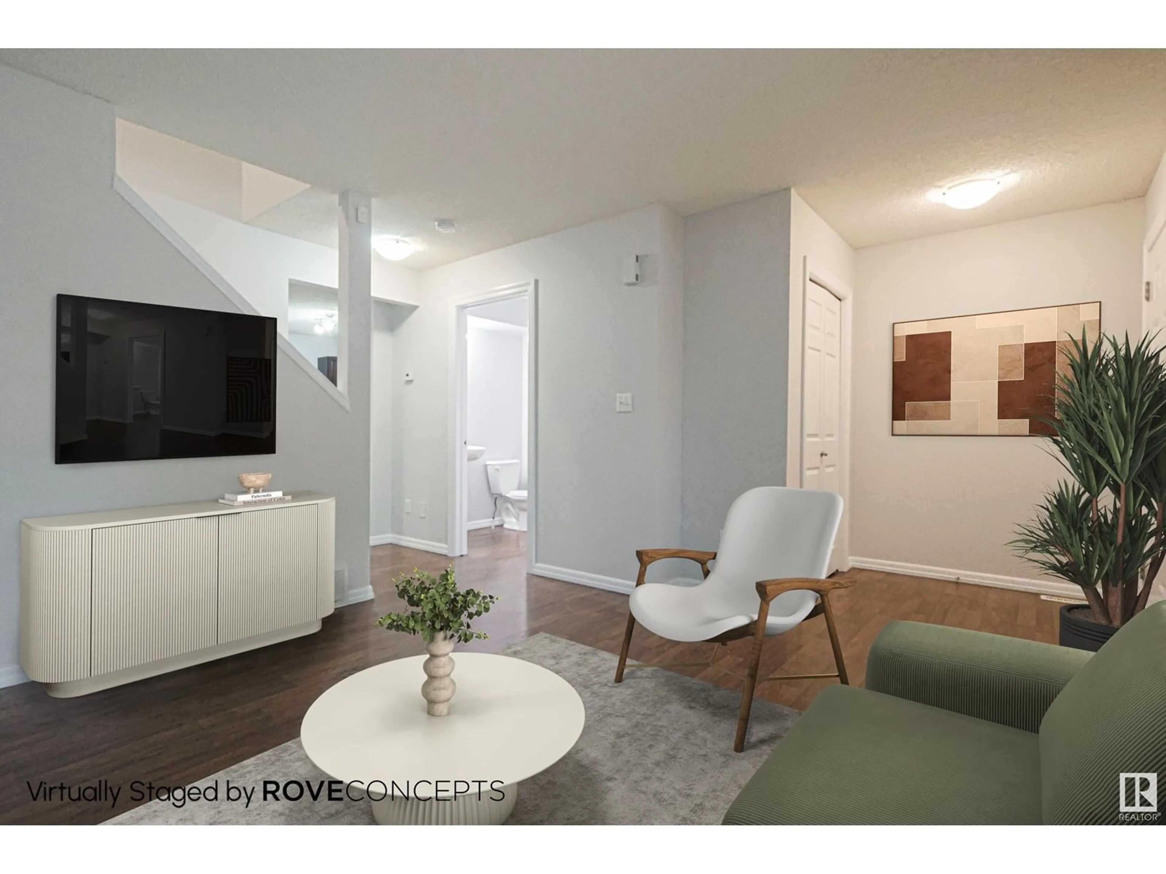 Living room with furniture, unknown for #9 - 1404 HERMITAGE RD, Edmonton Alberta T5A0P5