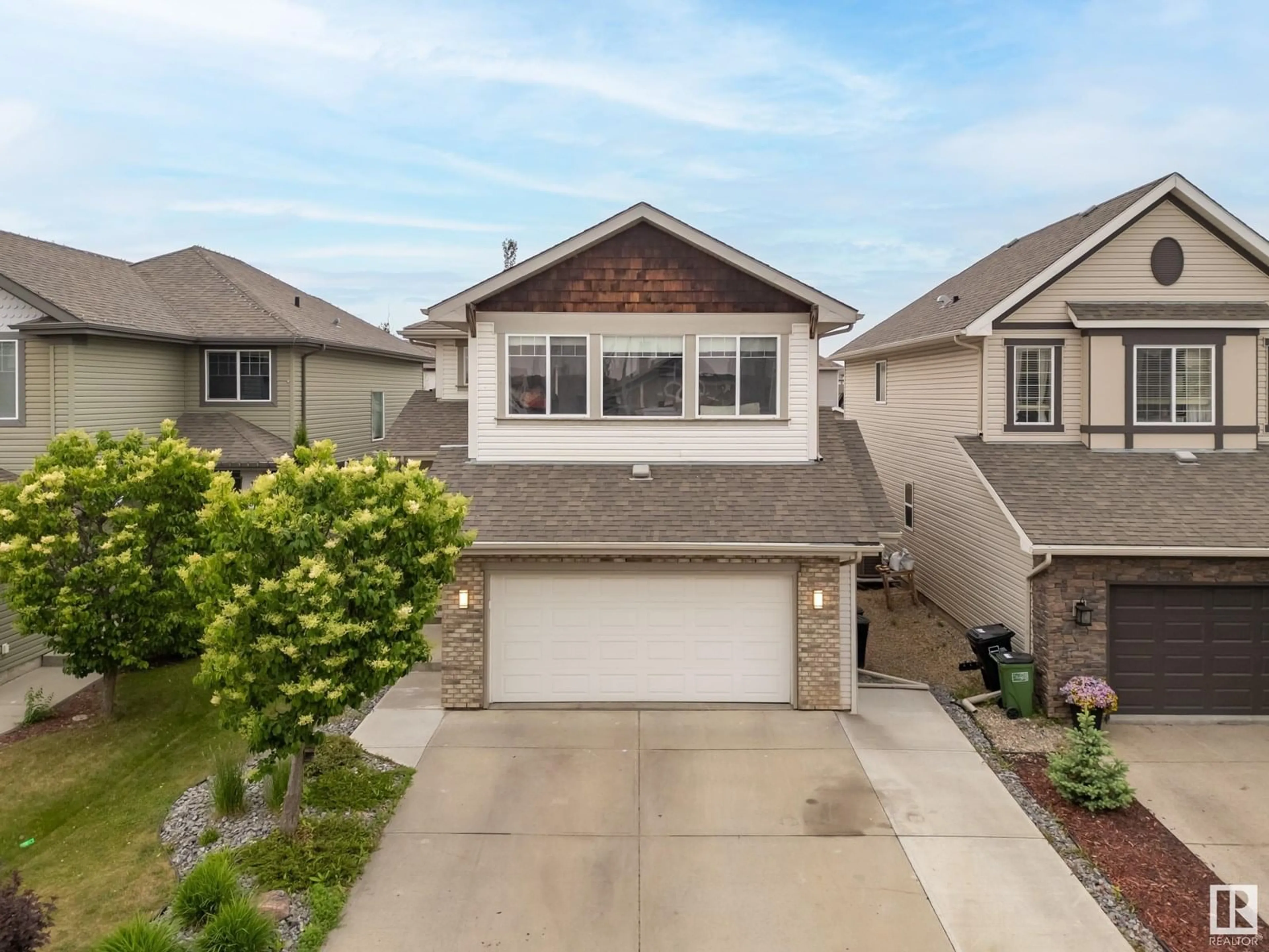 A pic from outside/outdoor area/front of a property/back of a property/a pic from drone, street for 16904 57 ST, Edmonton Alberta T5Y0K4